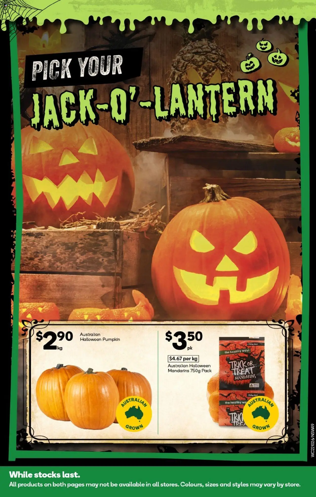 Woolworths catalogue - valid from 22.10.2025 | Page: 49 | Products: Mandarins, Pumpkin