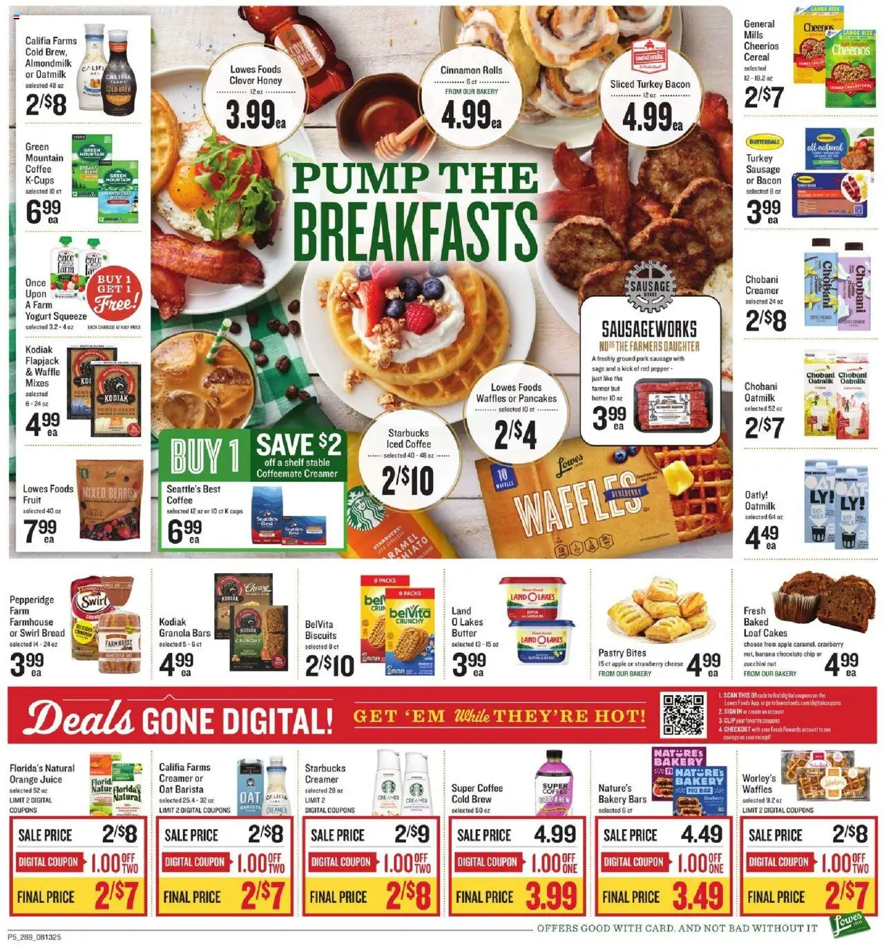 Lowes Foods Weekly Ad - GA - valid from 13.08.2025 | Page: 6 | Products: Bakery, Shelf, Clip, Pepper