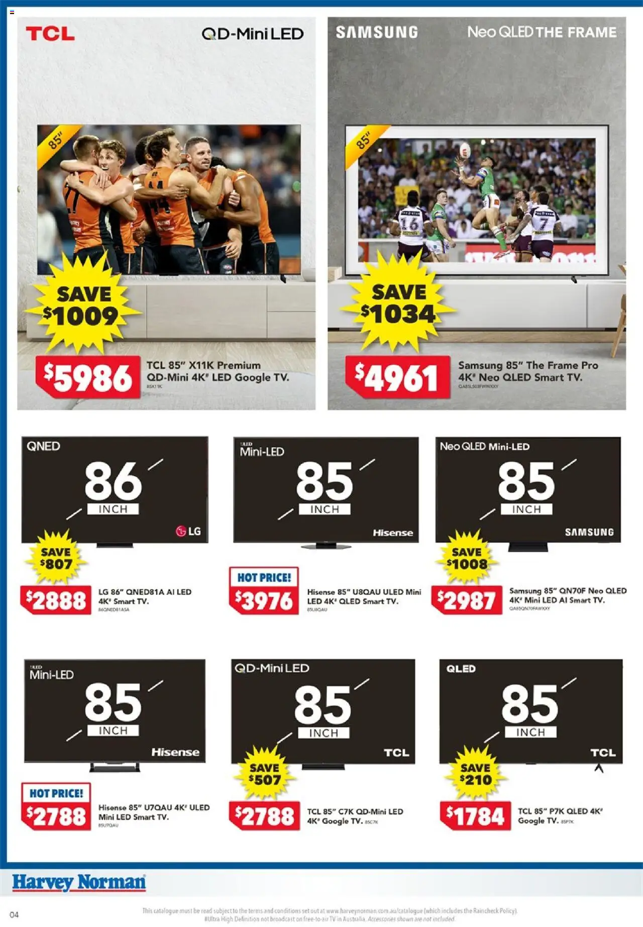 Harvey Norman catalogue - valid from 25.09.2025 | Page: 4 | Products: Accessories, Tv