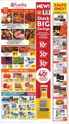 Preview of Lucky Supermarkets weekly ads valid from 15.10.2025