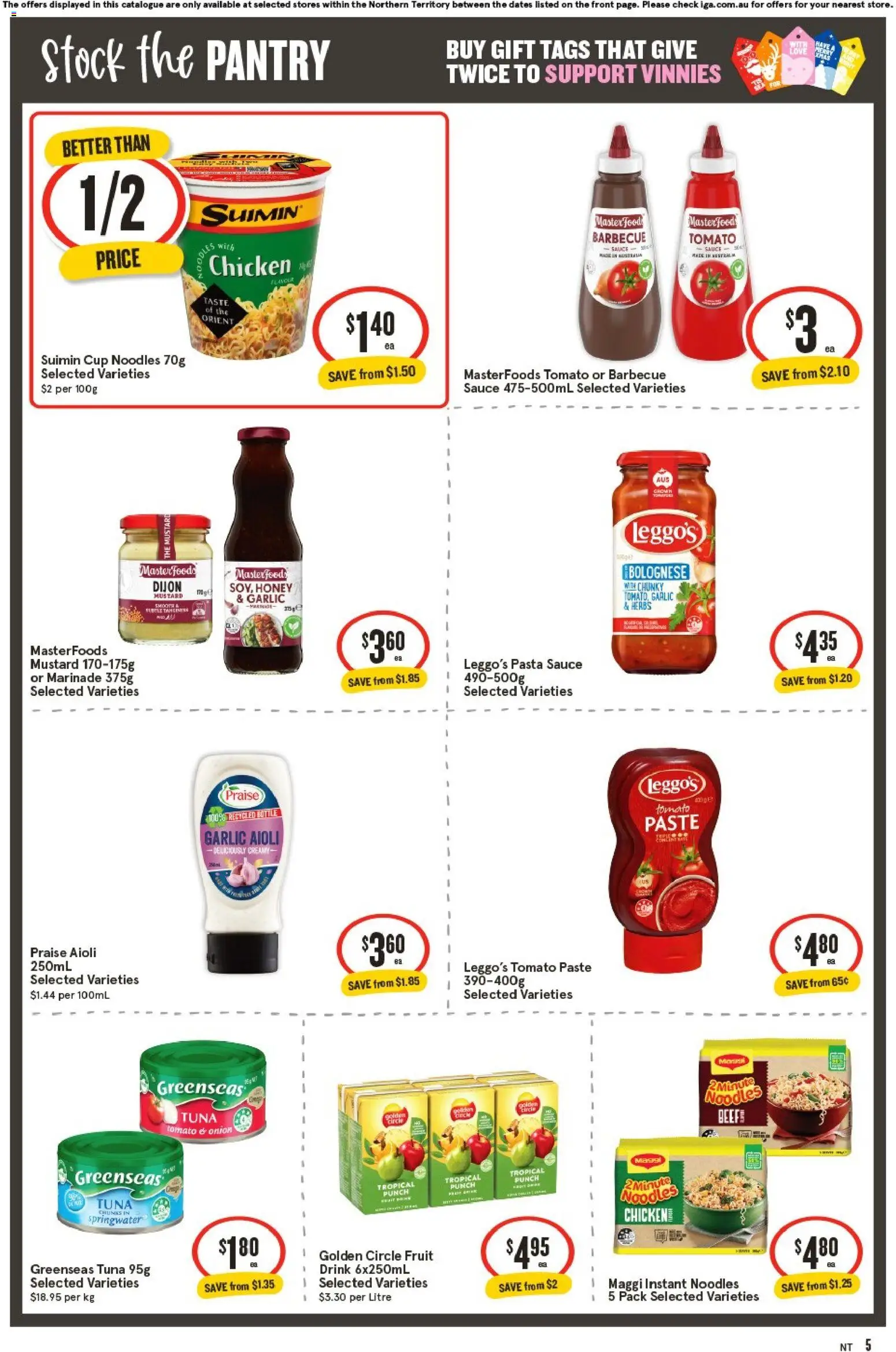 IGA catalogue - valid from 19.11.2025 | Page: 6 | Products: Honey, Pasta, Garlic, Tuna