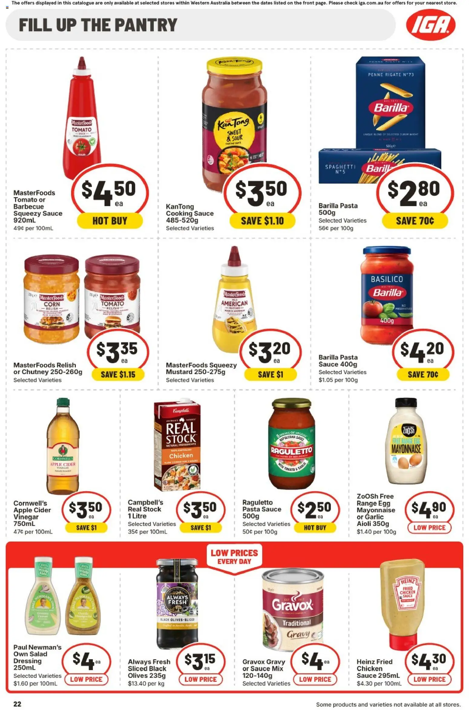IGA catalogue - valid from 07.01.2026 | Page: 25 | Products: Mustard, Pasta, Olives, Relish