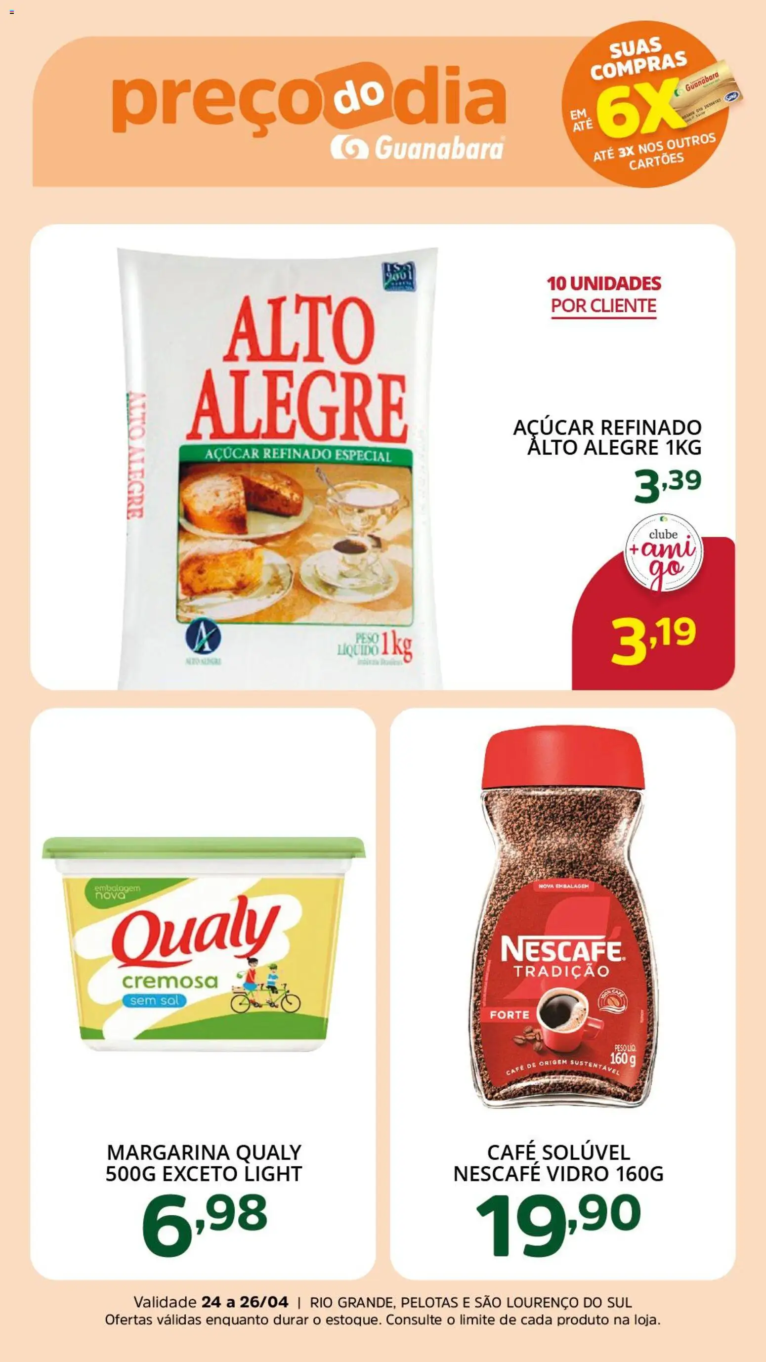 Supermercado Guanabara Folheto - válido de 24.04.2026 | Página: 5 | Produtos: Café, Açúcar, Sal, Café solúvel