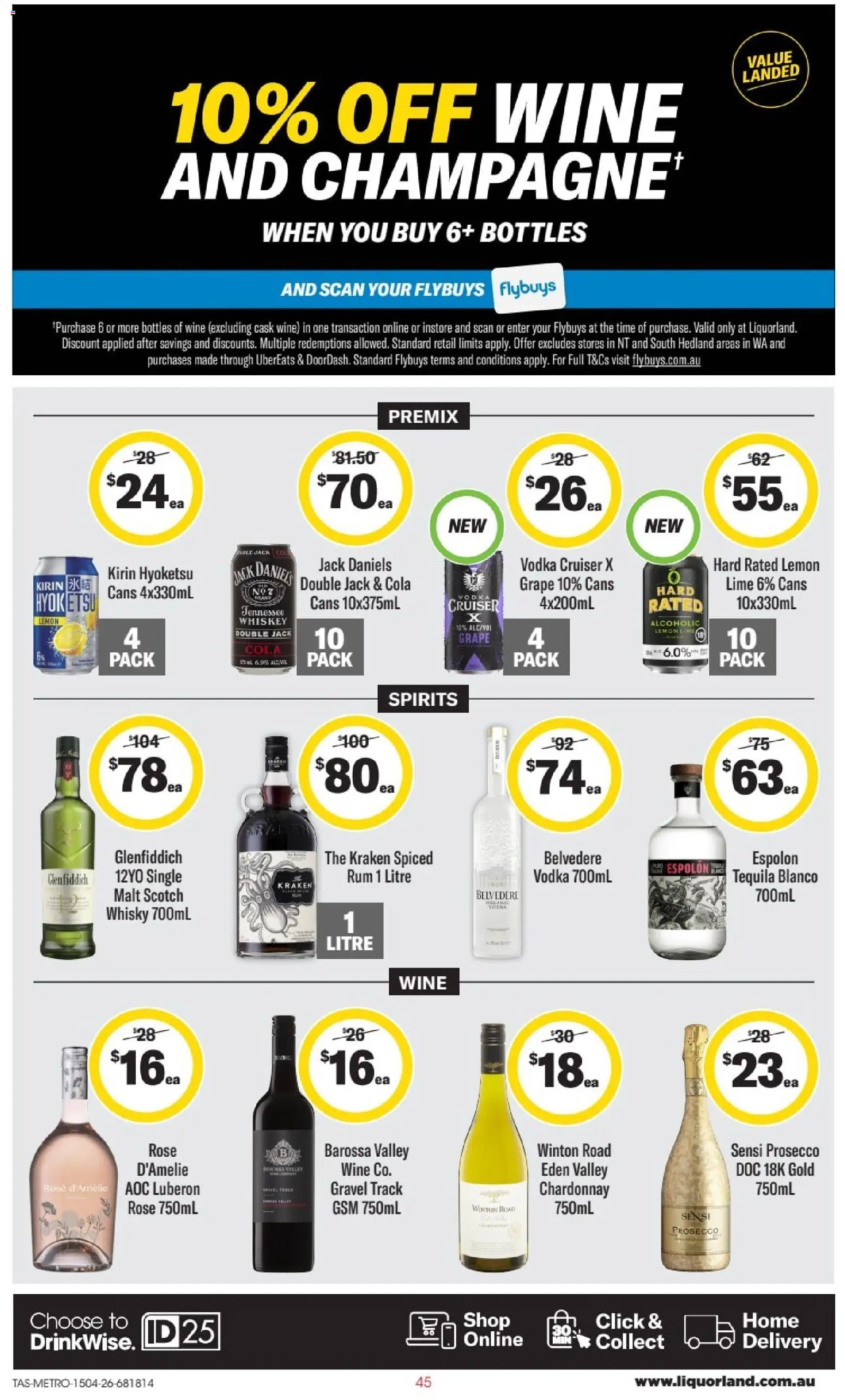 Liquorland catalogue - valid from 15.04.2026 | Page: 2 | Products: Wine, Rum, Lemon, Scotch