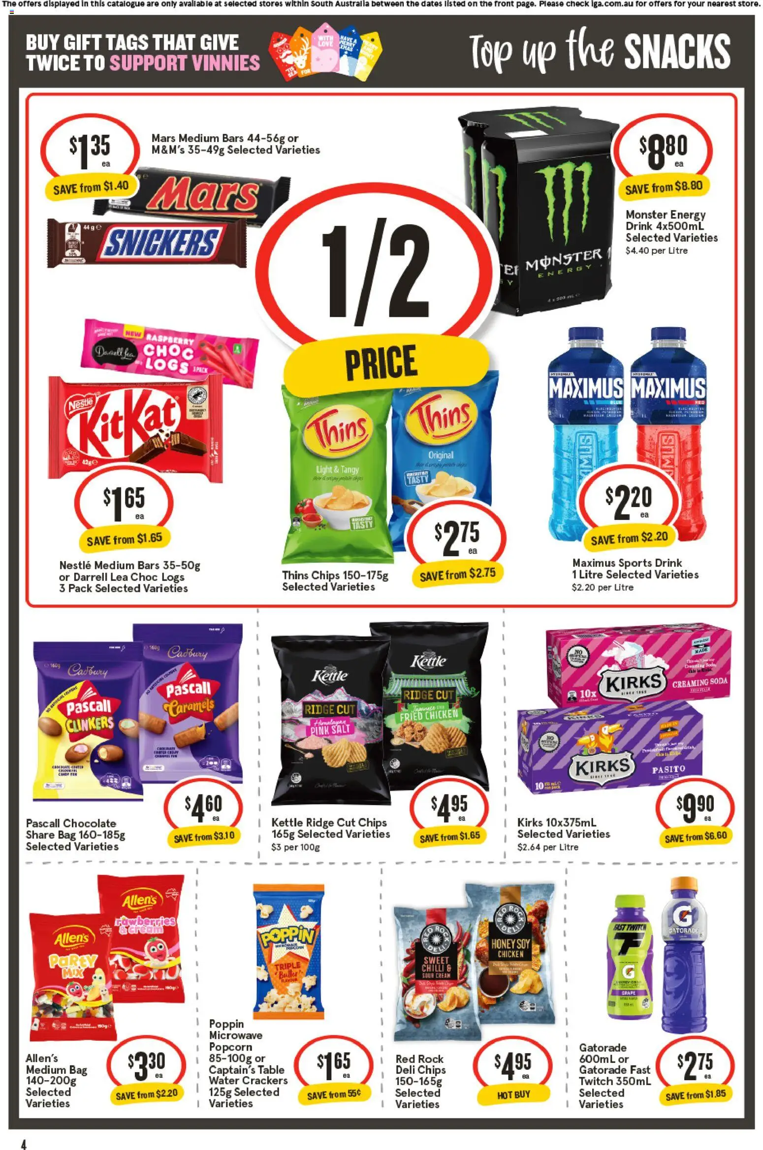 IGA catalogue - valid from 12.11.2025 | Page: 4 | Products: Table, Chicken, Salt, Bag