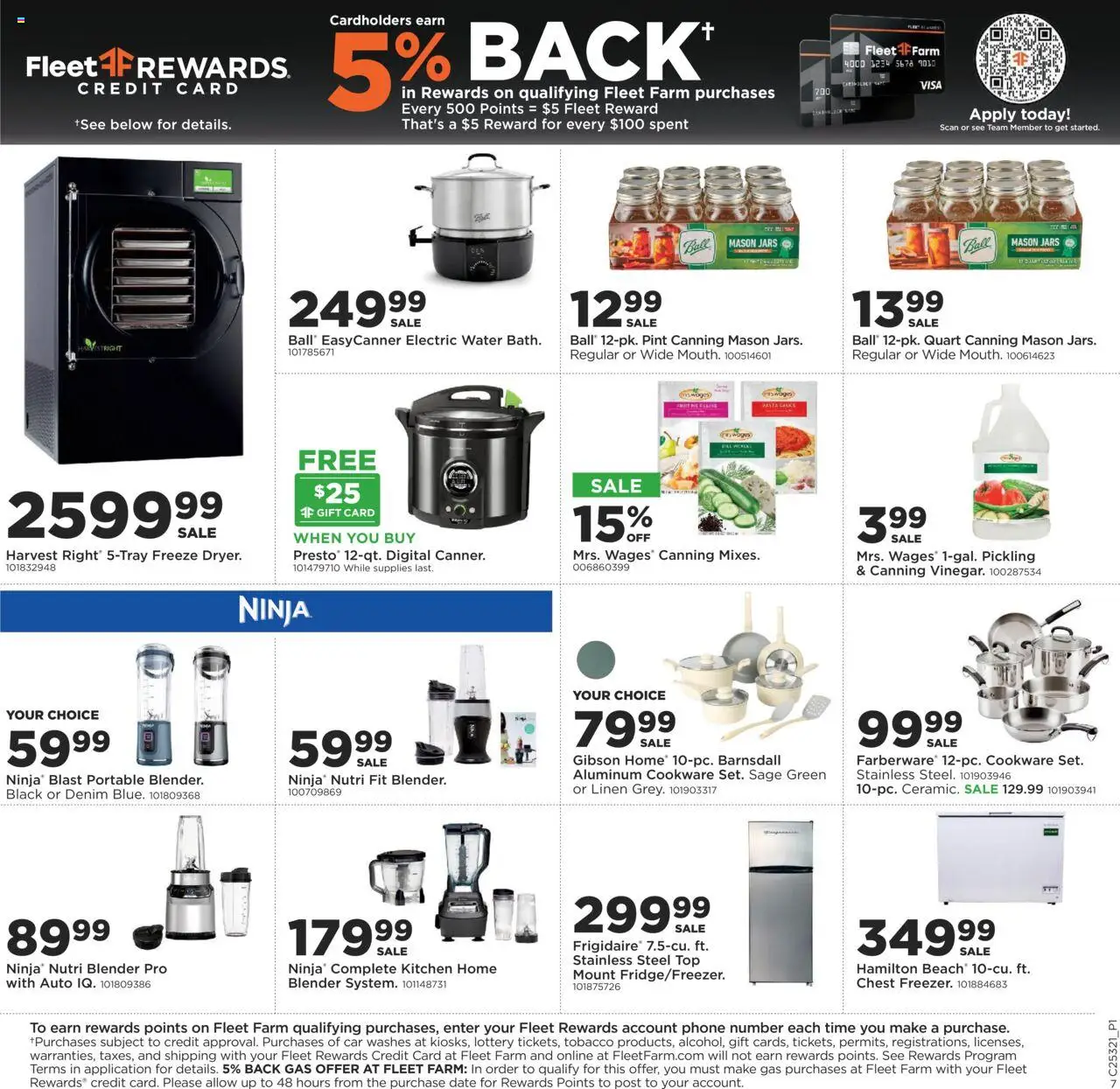 Mills Fleet Farm Weekly Ad - valid from 07.08.2025 | Page: 8 | Products: Blender, Pasta, Water, Date