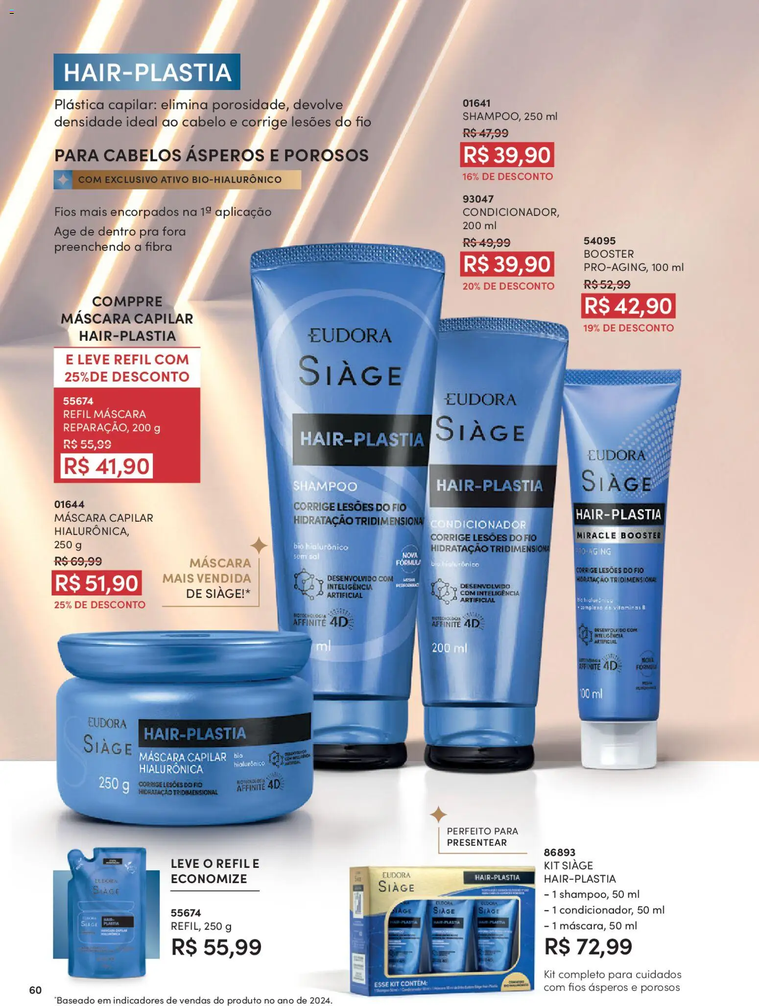 Eudora Folheto - válido de 26.01.2026 | Página: 60 | Produtos: Shampoo, Condicionador, Sal