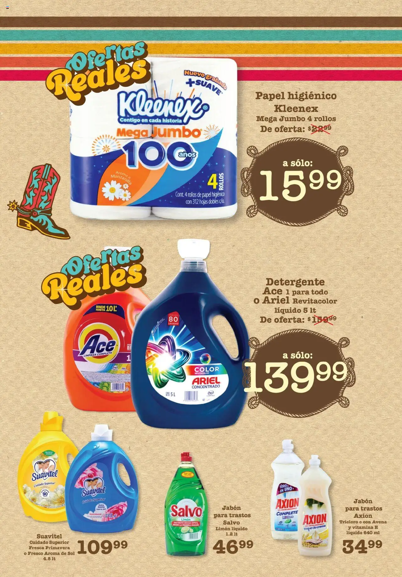 Nuevas ofertas de S-Mart válidas en toda la República Mexicana desde el 29.07.2025. ¡Encuentra las mejores ofertas en S-Mart - Folleto de Feria - Matamoros! | Página: 2 | Productos: Detergente, Crema, Papel higiénico, Cloro