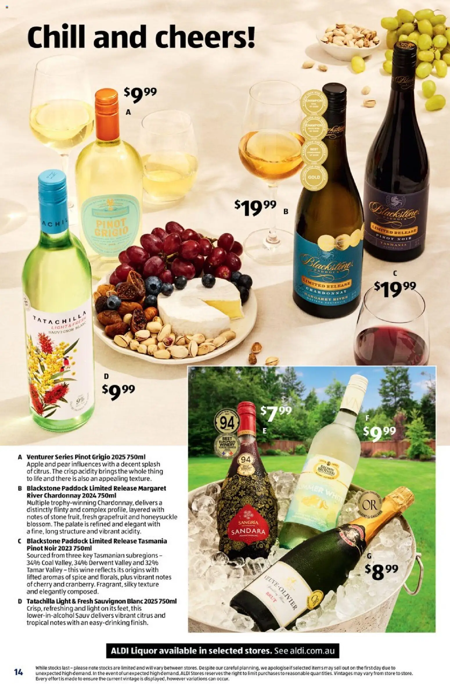 Aldi catalogue - valid from 14.01.2026 | Page: 14 | Products: Light, Wine, Grapefruit, Pear