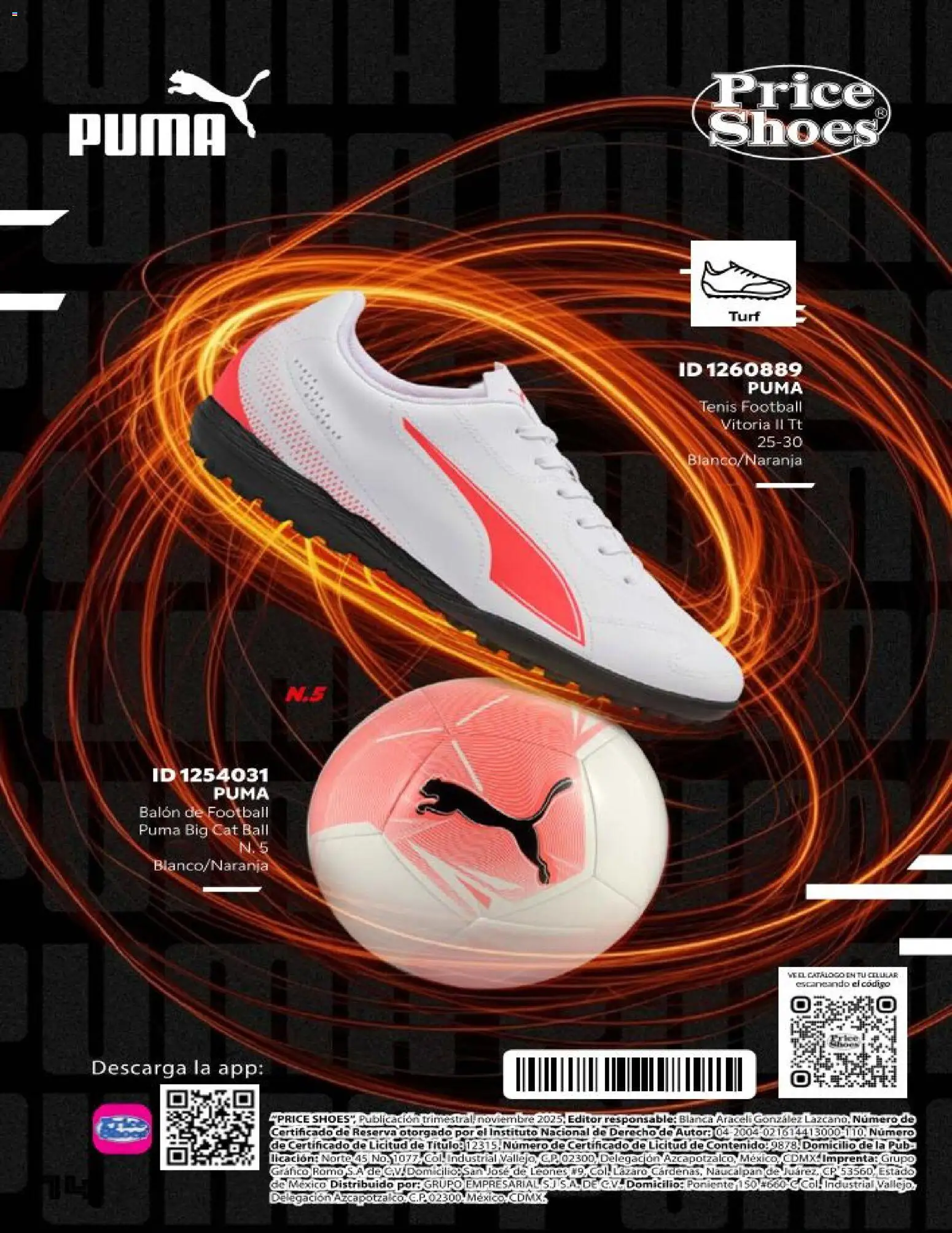 Nuevas ofertas de Price Shoes válidas en toda la República Mexicana desde el 15.11.2025. ¡Encuentra las mejores ofertas en Price Shoes catálogo Soccer Aco! | Página: 7 | Productos: Tenis