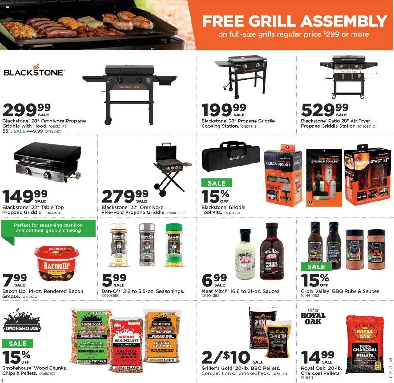 Mills Fleet Farm Weekly Ad - valid from 14.08.2025 | Page: 9 | Products: Table, Chips, Grill, Iron
