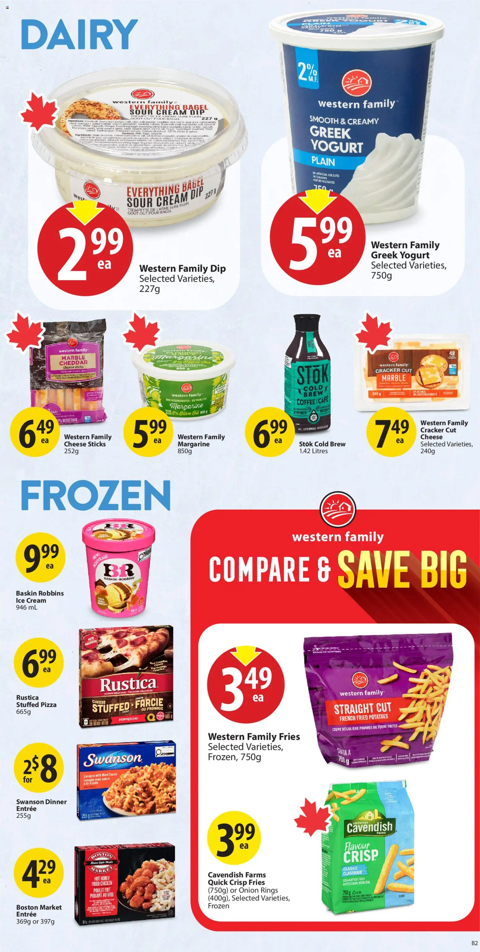 Save on foods flyer valid from 23.04.2026 | Page: 17 | Products: Cream, Cheese, Oil, Chicken