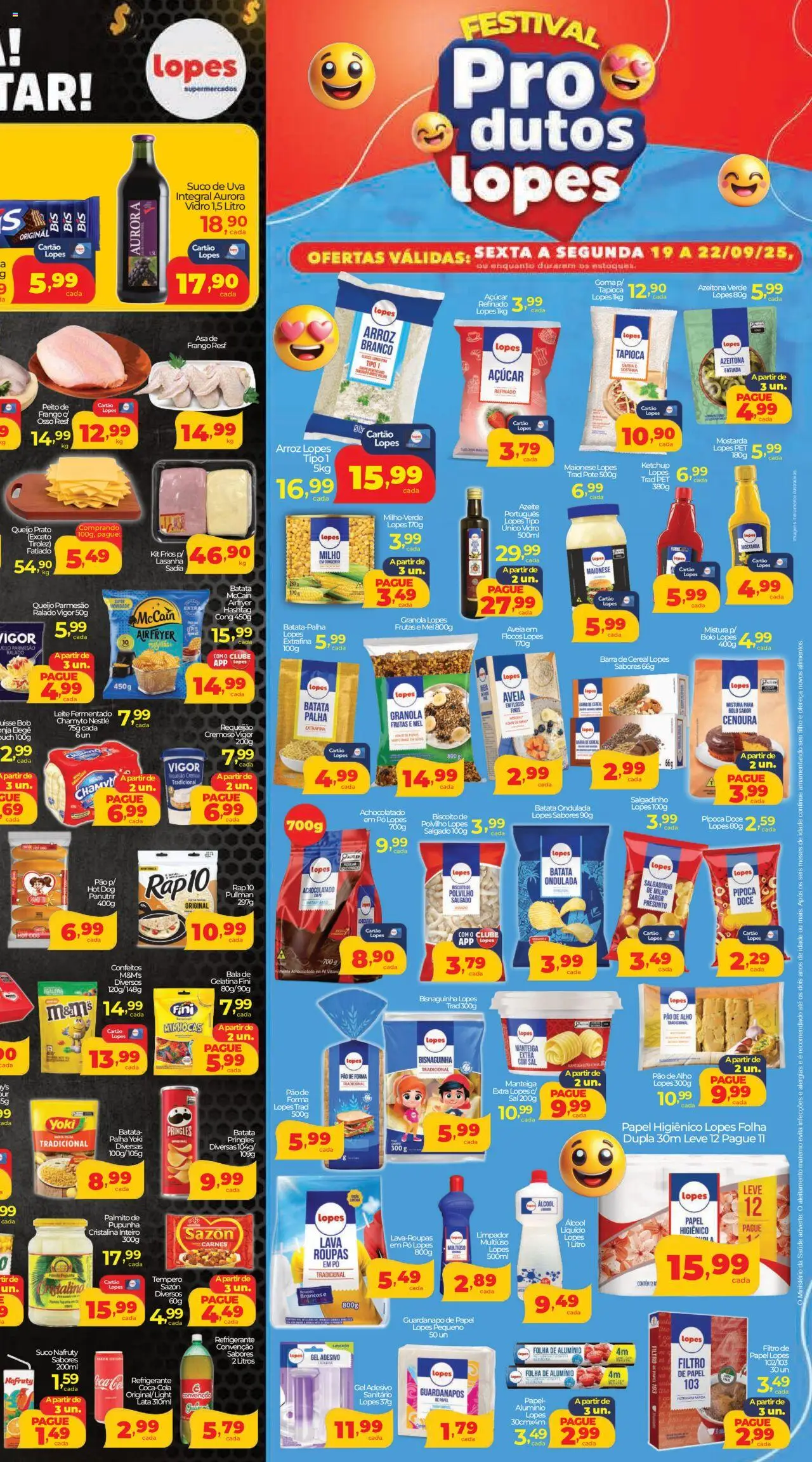 Lopes Supermercados Folheto - válido de 19.09.2025 | Página: 3 | Produtos: Tapioca, Manteiga, Suco, Bolo
