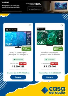 Vista previa Casa del Audio catálogo válido desde el 13.10.2025 | Página: 4 | Productos: Televisión, Audio, Banco