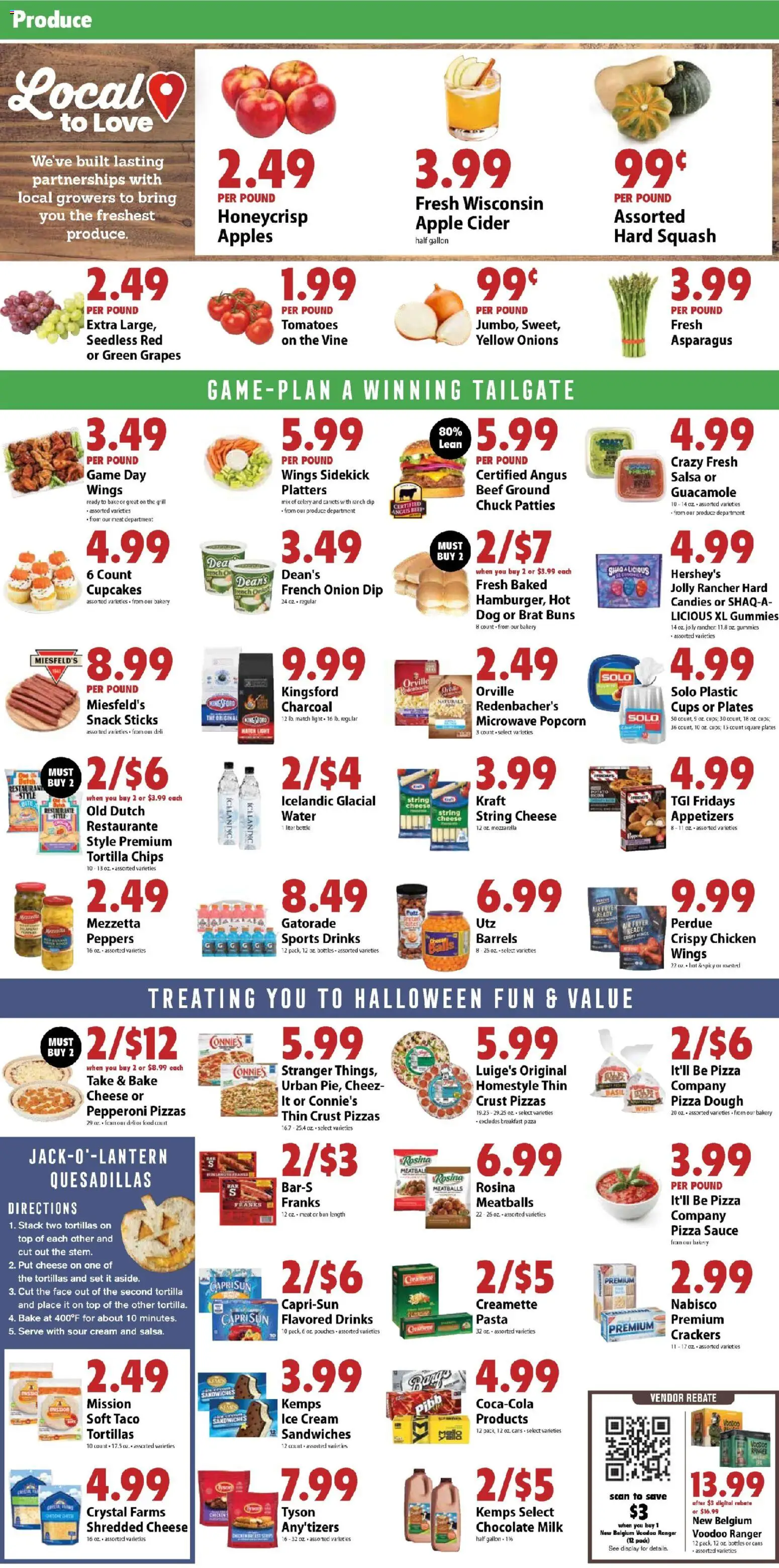 Festival Foods Weekly Ad - valid from 29.10.2025 | Page: 2 | Products: Cheese, Microwave, Tomatoes, Water
