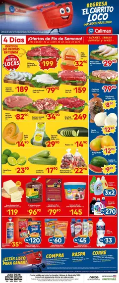 Vista previa de Calimax Folleto Mexicali, nuevo folleto de la tienda, válido en México a partir del 25.07.2025