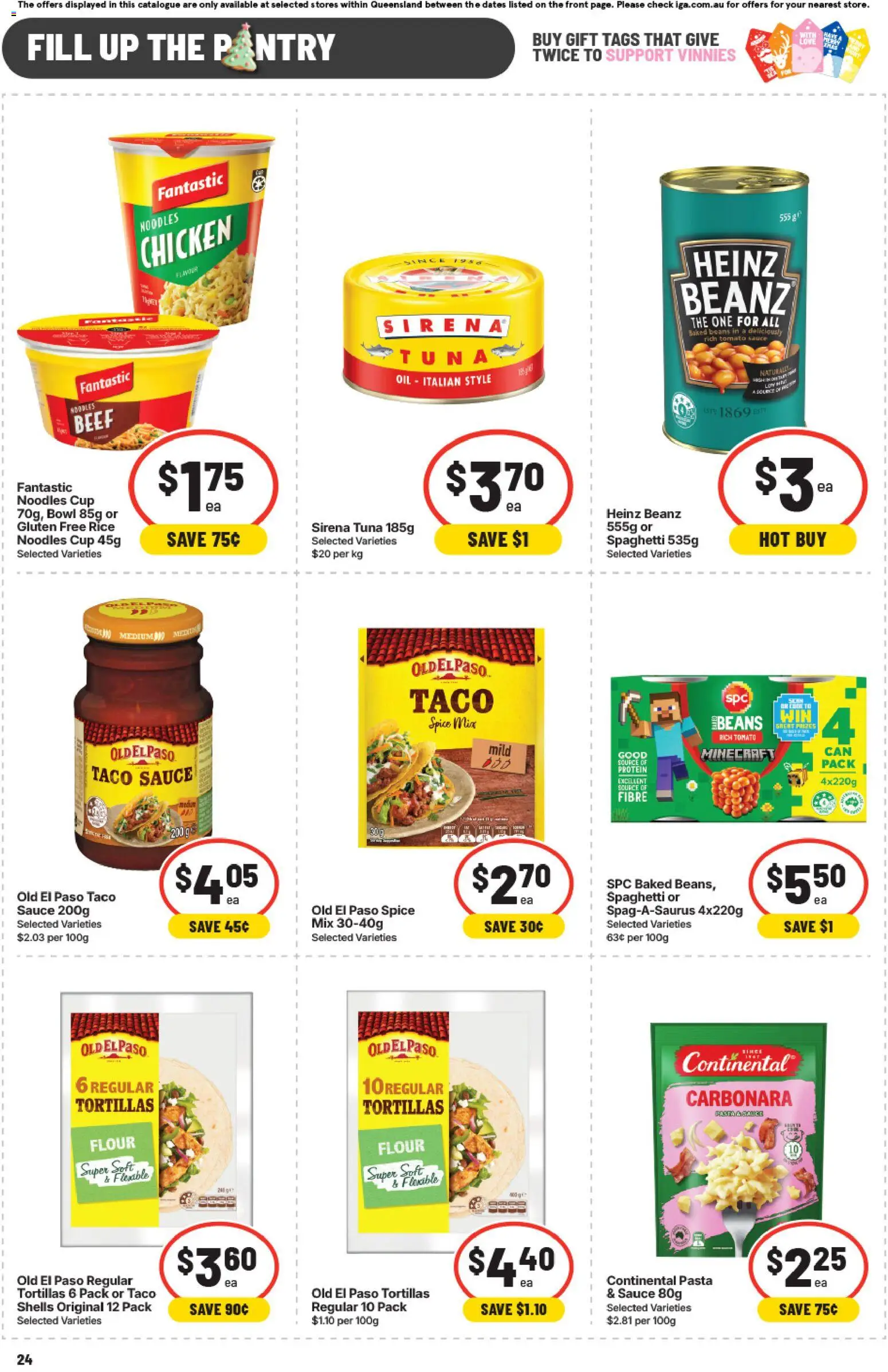 IGA catalogue - valid from 12.11.2025 | Page: 24 | Products: Oil, Beef, Sauce, Tuna