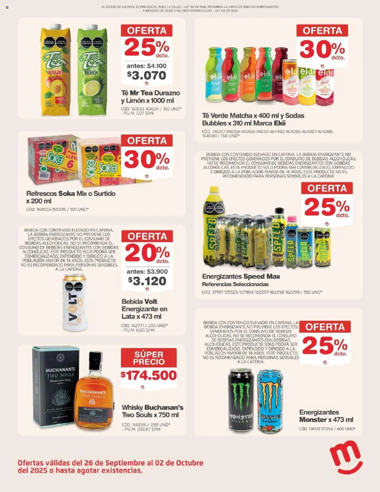 Makro revista - valida desde el 26.09.2025 | Página: 31 | Productos: Té, Mango, Durazno, Tintura