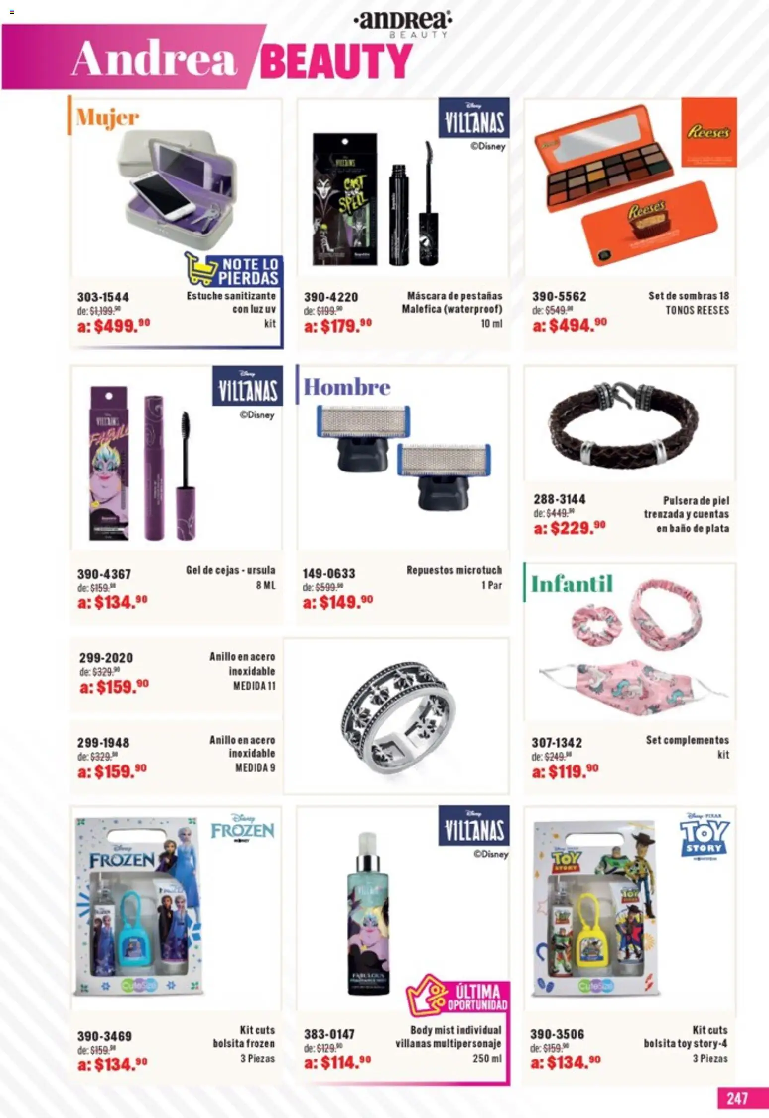 Nuevas ofertas de Andrea válidas en toda la República Mexicana desde el 05.04.2026. ¡Encuentra las mejores ofertas en Andrea catálogo Outlet! | Página: 247 | Productos: Máscara de pestañas, Estuche, Body, Baño