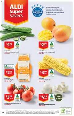 Preview of Catalogue Aldi - valid from 22.10.2025 | Page: 36 | Products: Tomatoes, Mandarins, Vegetables, Fruits