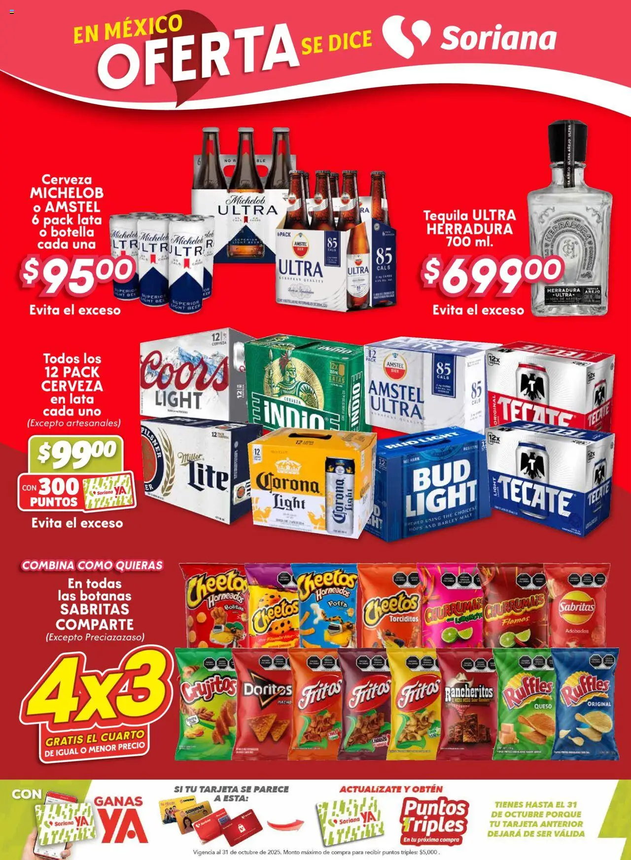 Nuevas ofertas de Soriana válidas en toda la República Mexicana desde el 07.08.2025. ¡Encuentra las mejores ofertas en Soriana - Fin de Semana Híper: Tijuana, Mexicali, Ensenada, San Luis Río Colorado y Tecate! | Página: 2 | Productos: Queso, Chorizo, Tequila, Botella