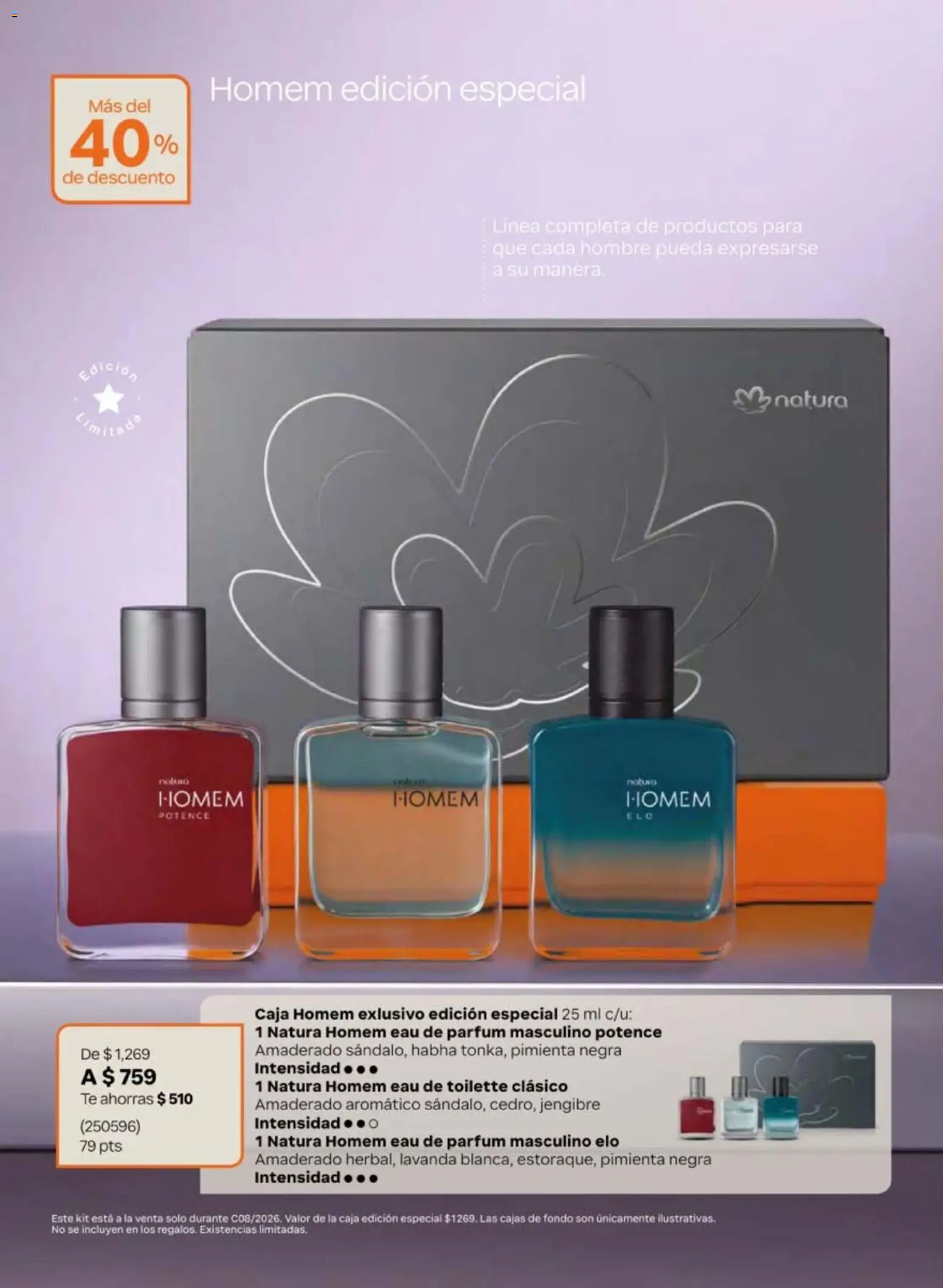 Nuevas ofertas de Natura válidas en toda la República Mexicana desde el 08.05.2026. ¡Encuentra las mejores ofertas en Natura campaña 8 2026! | Página: 14 | Productos: Pimienta, Té, Caja, Eau de toilette