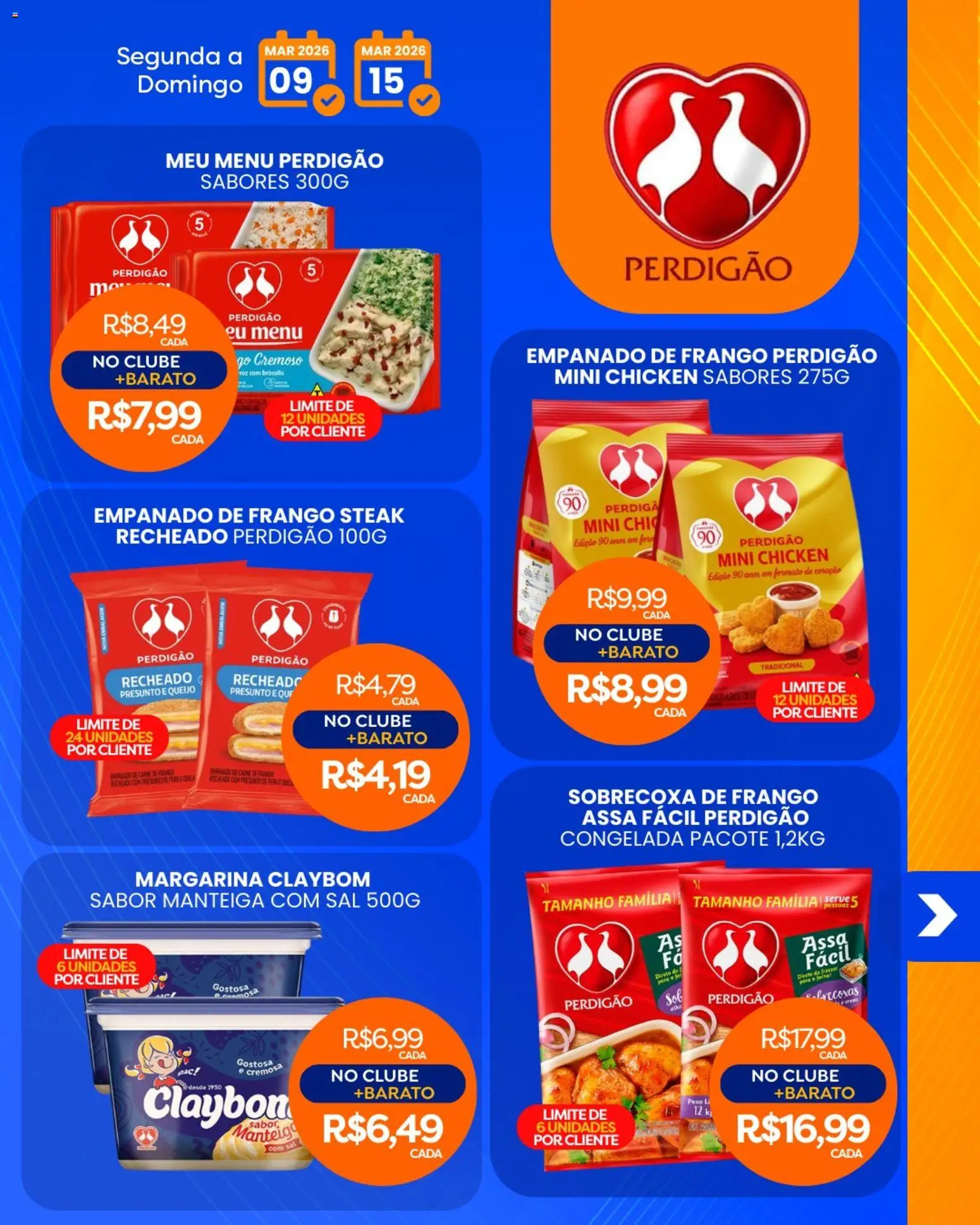 Rede Bom Lugar Folheto - válido de 09.03.2026 | Página: 6 | Produtos: Presunto, Brócolis, Frango, Margarina