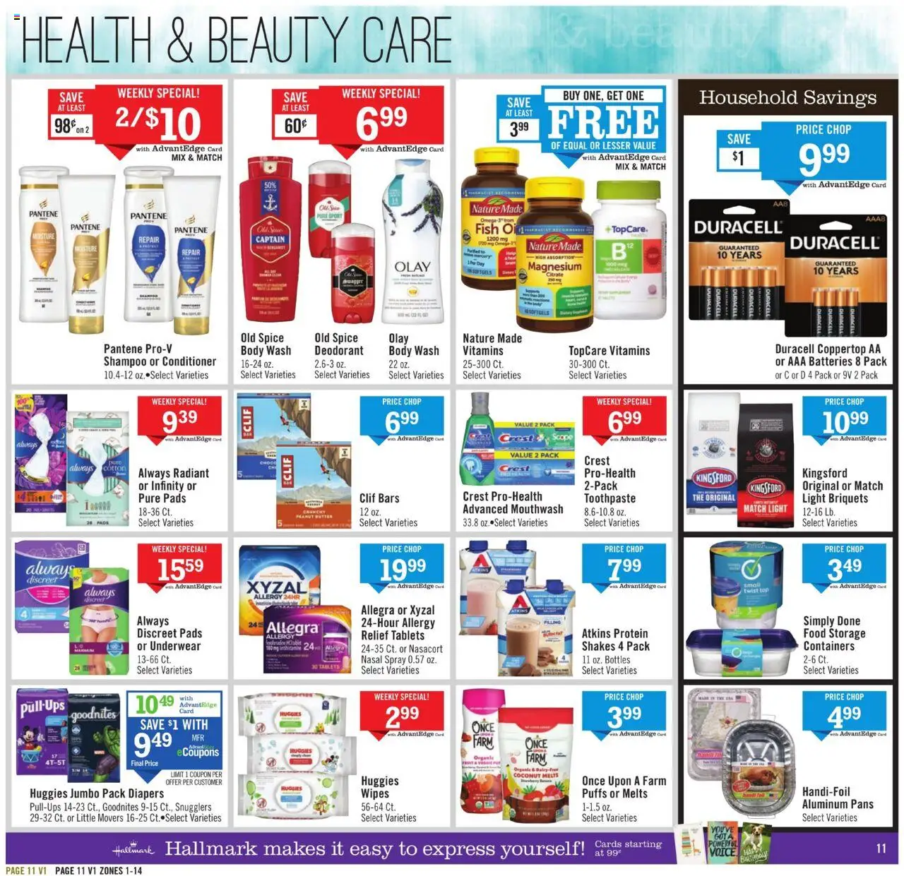 Price Chopper Weekly Ad - valid from 07.09.2025 | Page: 11 | Products: Deodorant, Toothpaste, Mouthwash, Body Wash