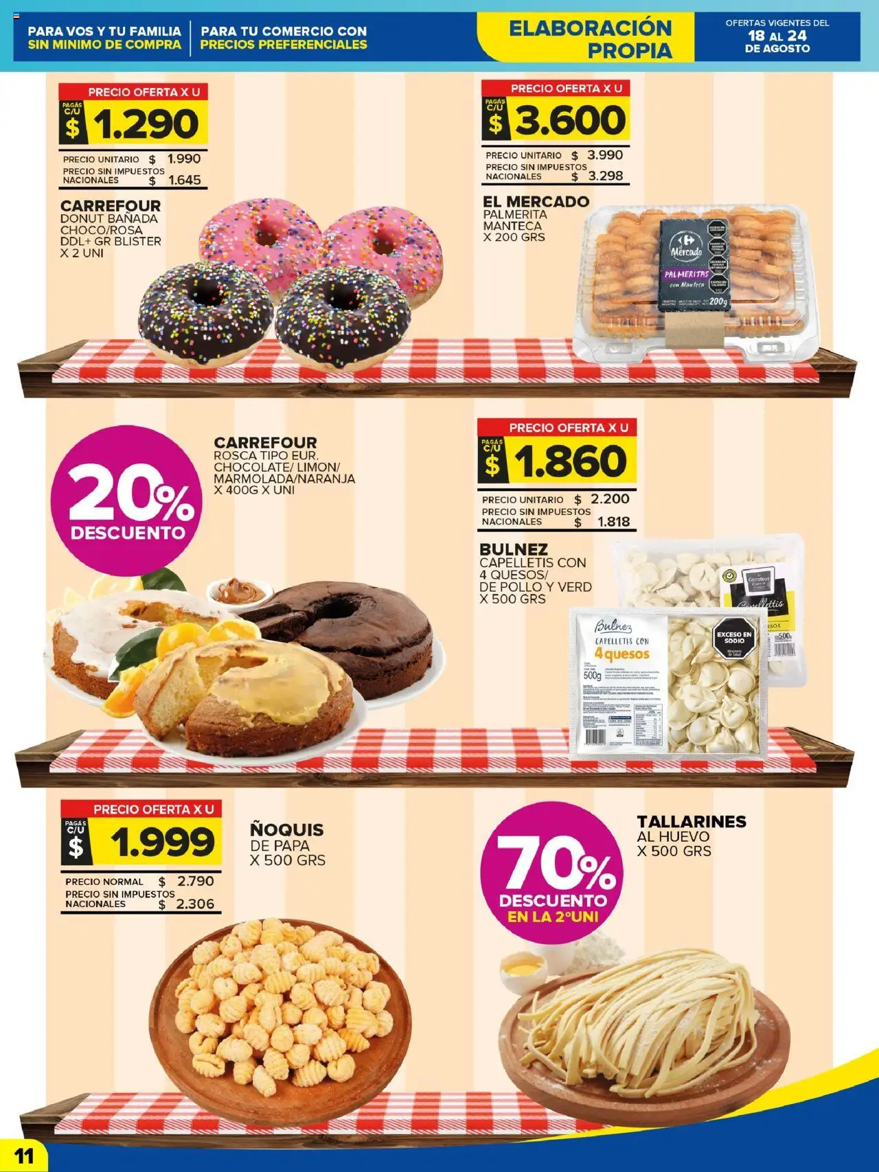 Carrefour Maxi catálogo - CABA │ válido desde el 18.08.2025 | Página: 11 | Productos: Papa, Huevo, Manteca, Ñoquis