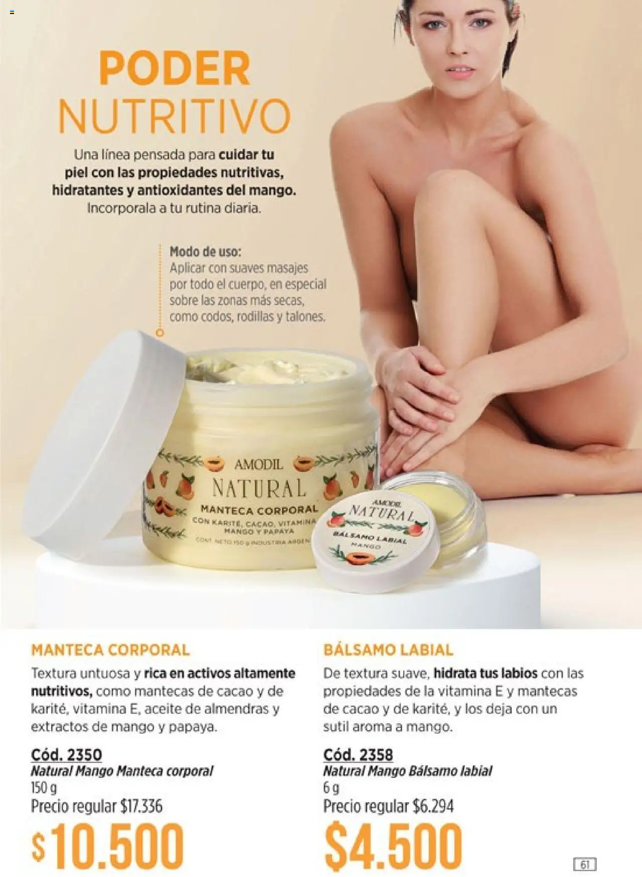 Catálogo Amodil Campaña 11 │ válido desde el 13.06.2025 | Página: 61 | Productos: Sobre, Almendras, Bálsamo, Mango