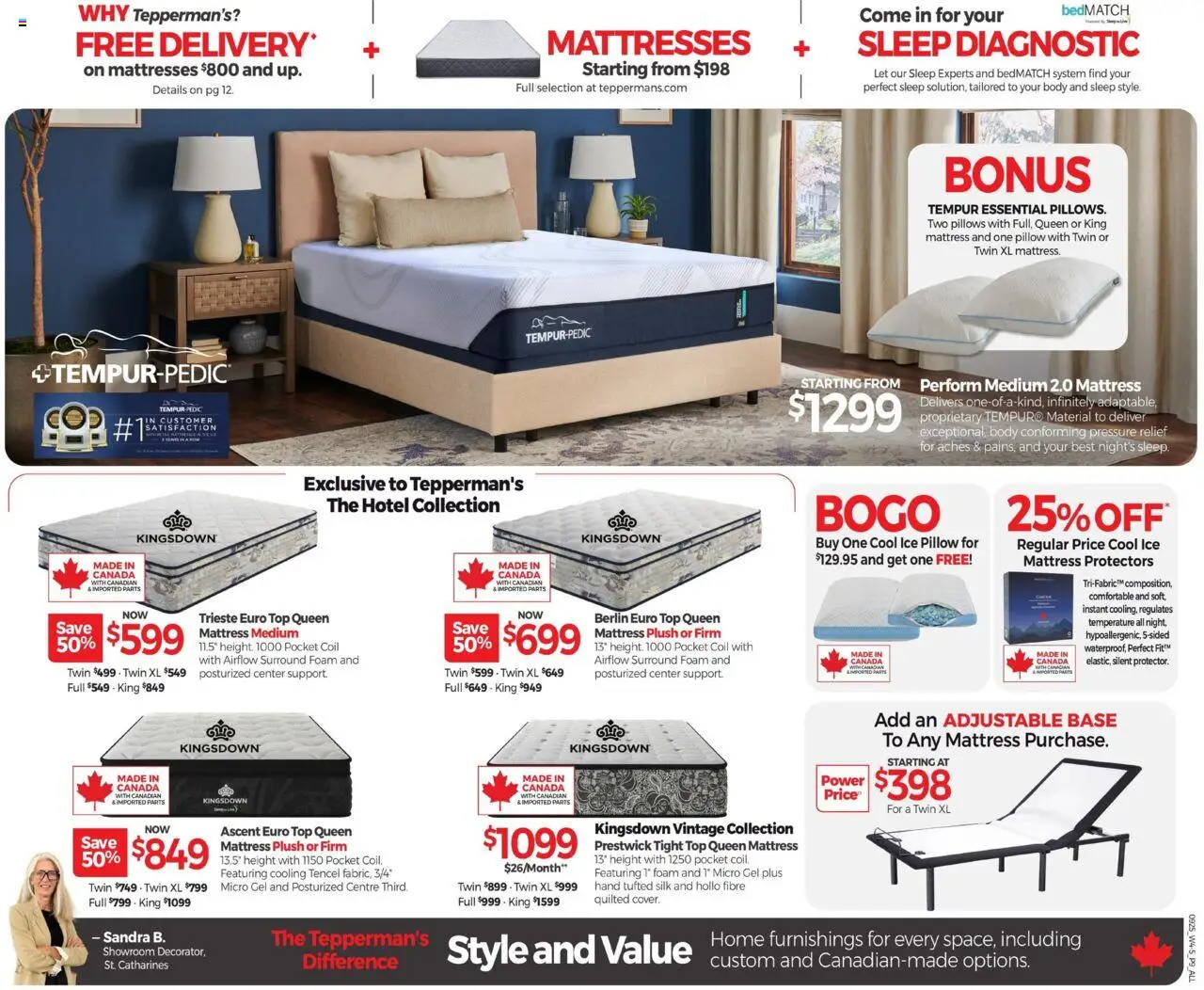 Tepperman's flyer valid from 18.09.2025 | Page: 11 | Products: Mattress, Pillow