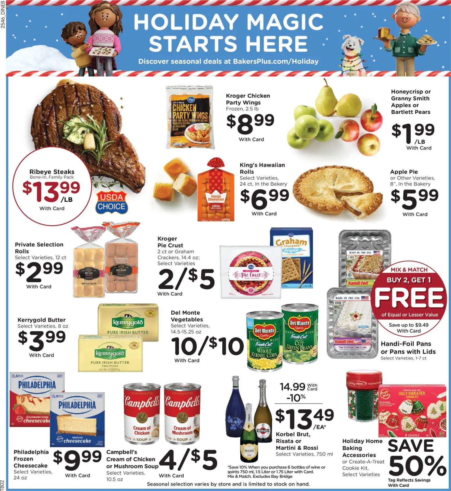 Baker's Weekly Ad - valid from 17.12.2025 | Page: 4 | Products: Apples, Cream, Cookies, Vegetables