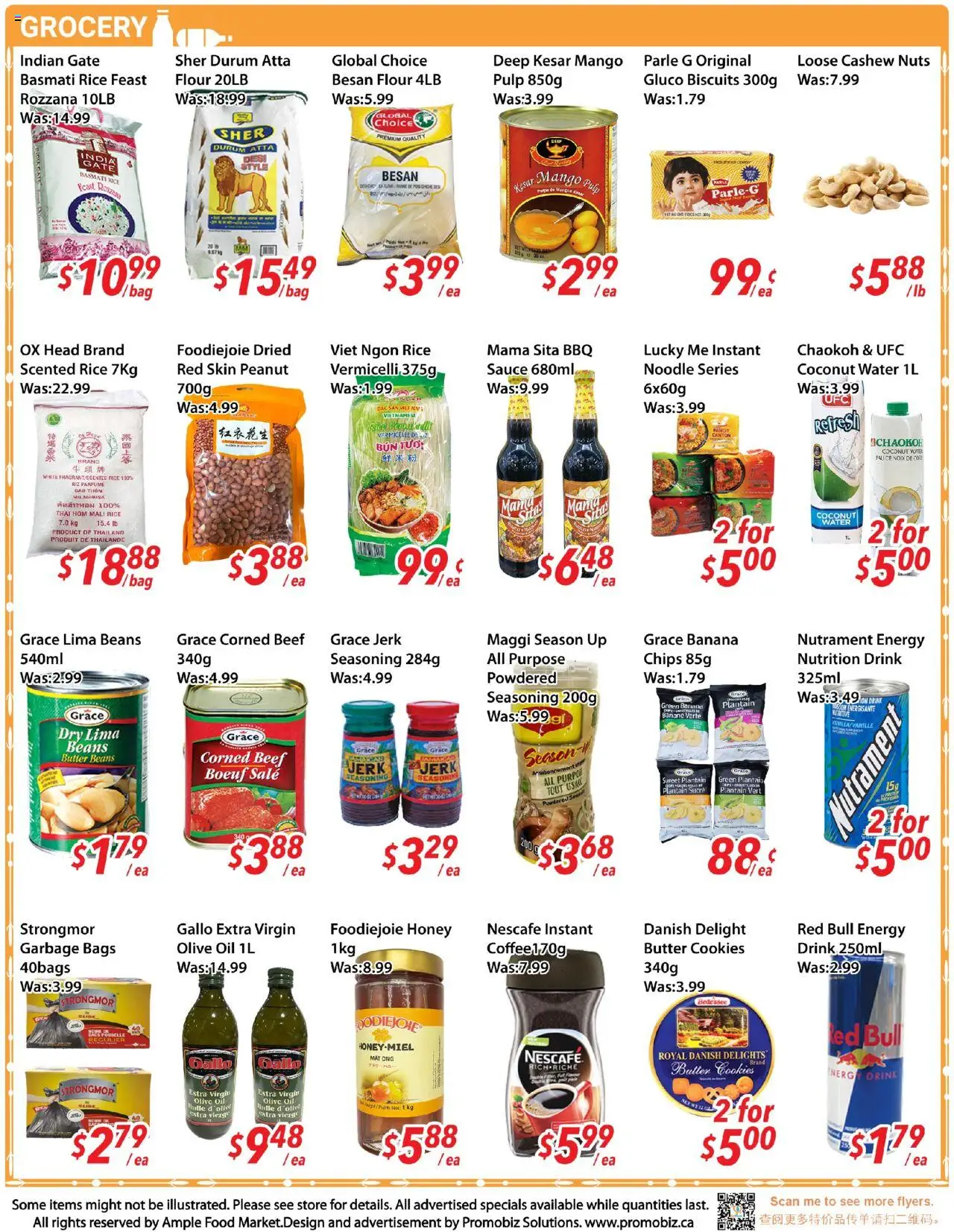 Ample Food Market flyer valid from 17.10.2025 | Page: 3 | Products: Beef, Chips, Nuts, Butter