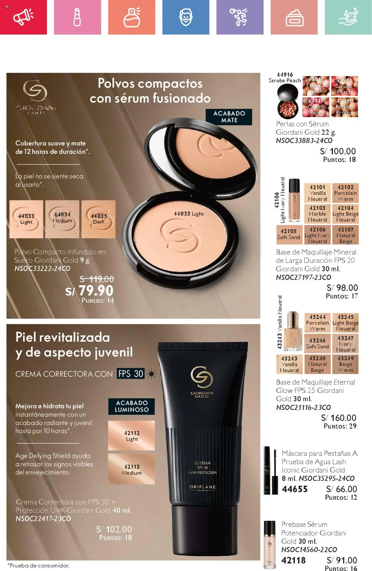 Catálogo Oriflame válido desde 23.08.2025 | Página: 42 | Productos: Crema, Maquillaje, Polvo, CC cream