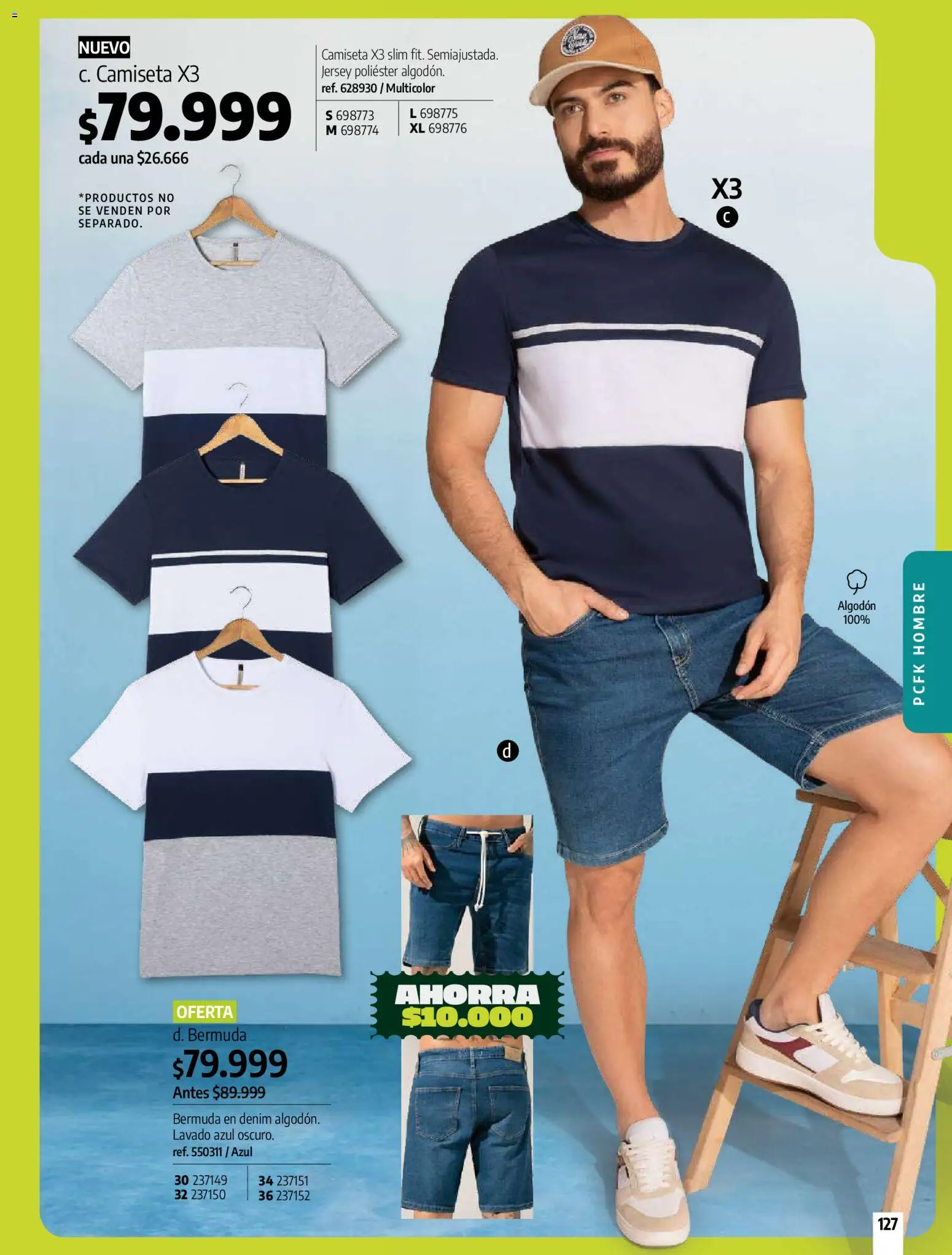 Pacifika revista - valida desde el 01.02.2026 | Página: 127 | Productos: Algodón, Bermuda, Camiseta