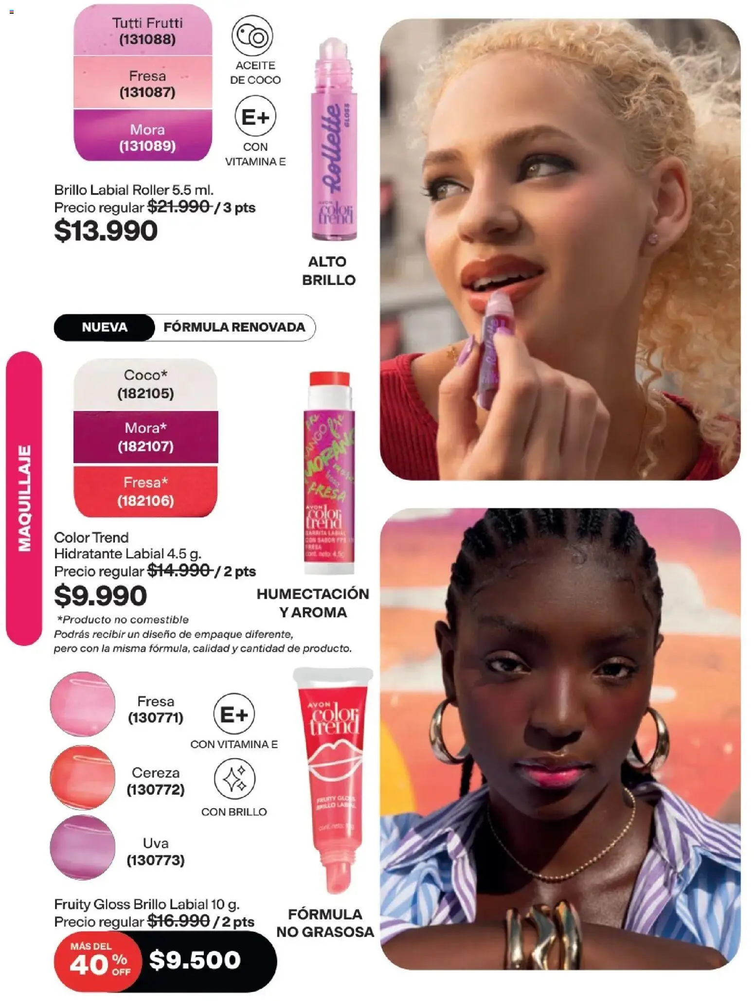 Avon revista - valida desde el 25.03.2026 | Página: 54 | Productos: Maquillaje, Coco, Mora, Aceite