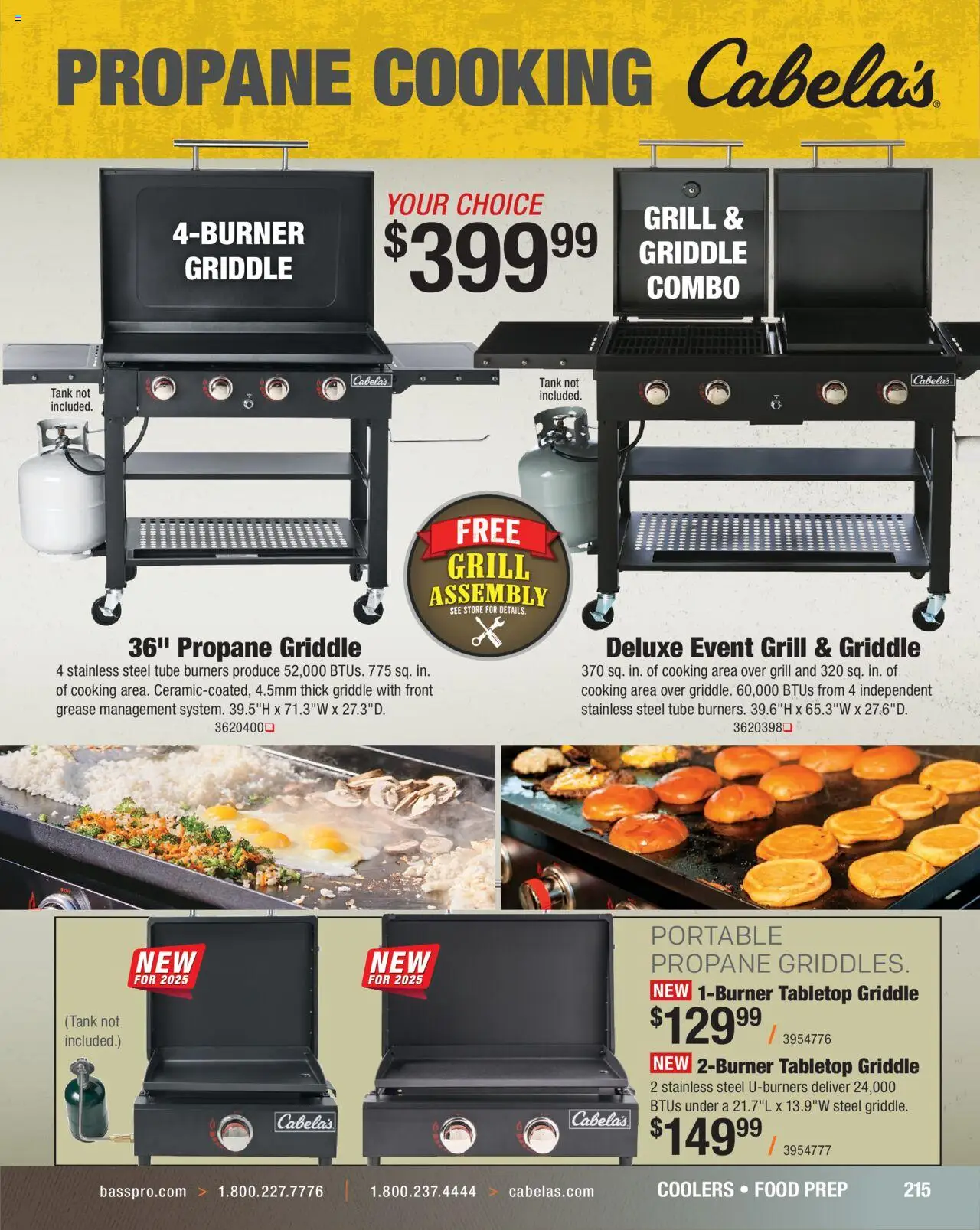 Cabela's Hunting Master 25 - valid from 11.08.2025 | Page: 215 | Products: Griddle, Grill