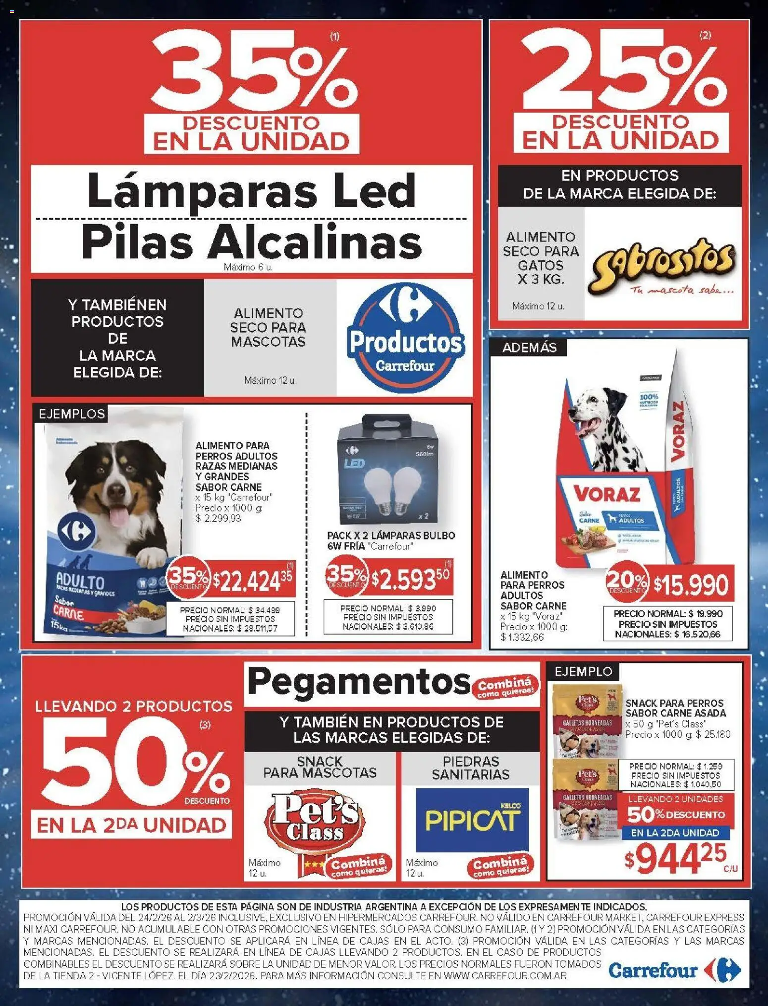 Carrefour ofertas │ válido desde el 24.02.2026 | Página: 21 | Productos: Caso, Sobre, Pilas, Galletas