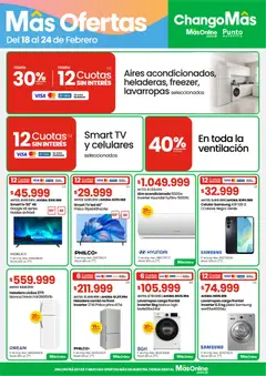 Vista previa Changomas ofertas válido desde el 18.02.2026 | Página: 14 | Productos: Aire acondicionado, Lavarropas, Heladera