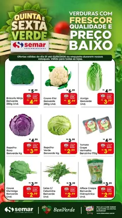 Semar Supermercado - Ofertas Quinta e Sexta Verde - Pré-Visualização do folheto da loja Semar Supermercado, válido de 01.01.2026