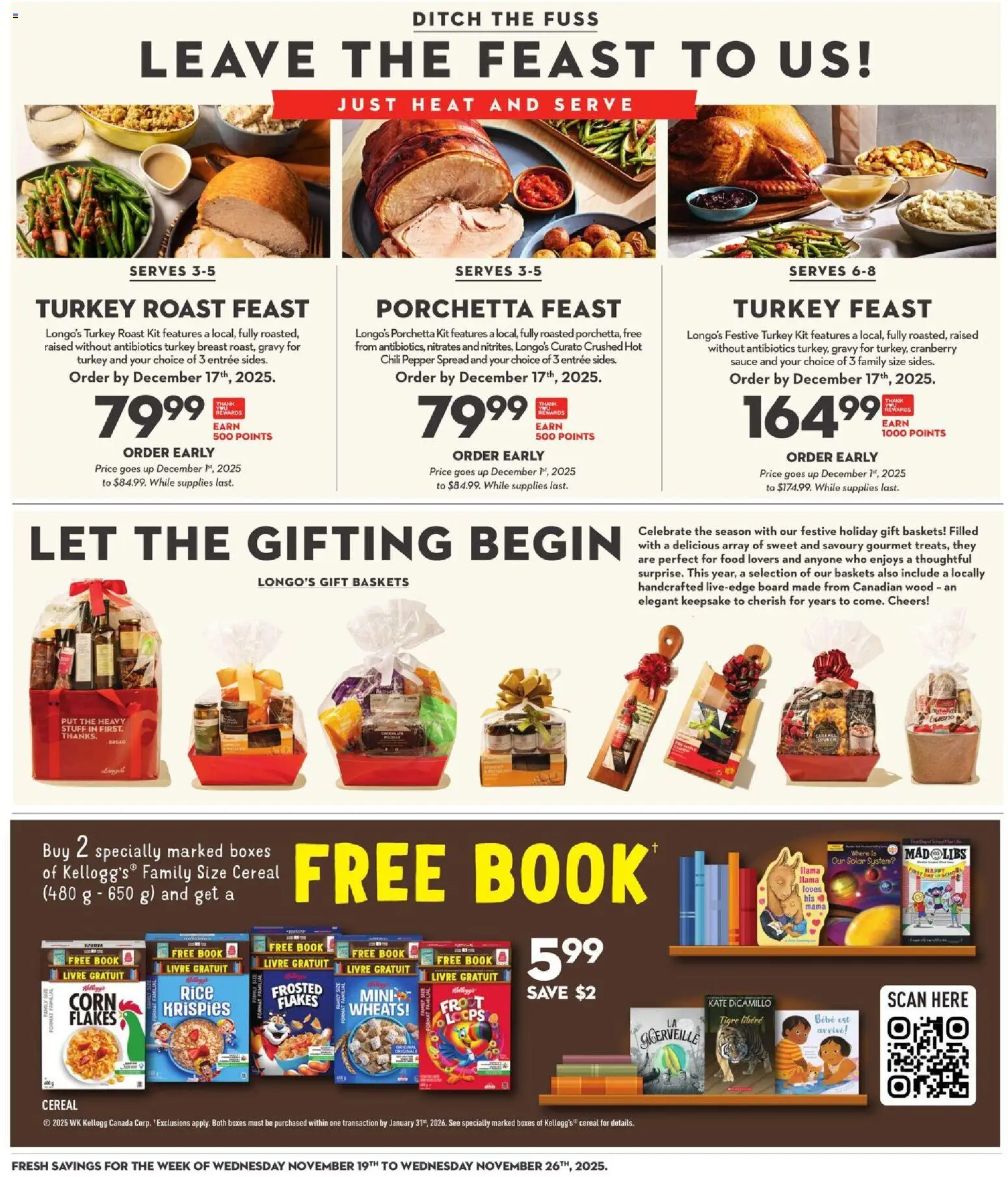 Longo's flyer valid from 20.11.2025 | Page: 17 | Products: Rice, Flakes, Turkey