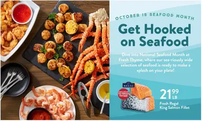 Preview of Fresh Thyme weekly ads valid from 22.10.2025 | Page: 11 | Products: Seafood