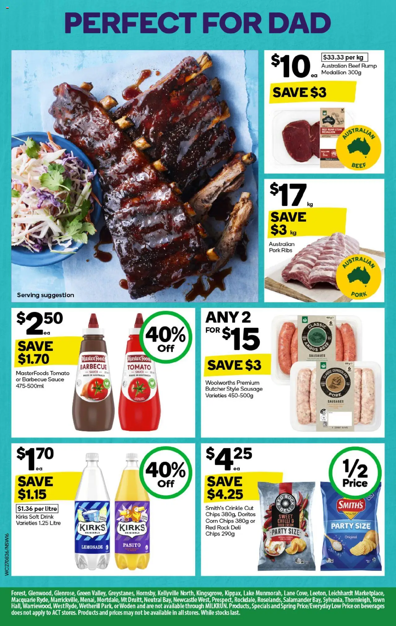 Woolworths catalogue - valid from 27.08.2025 | Page: 16 | Products: Pork, Cream, Steak, Chilli