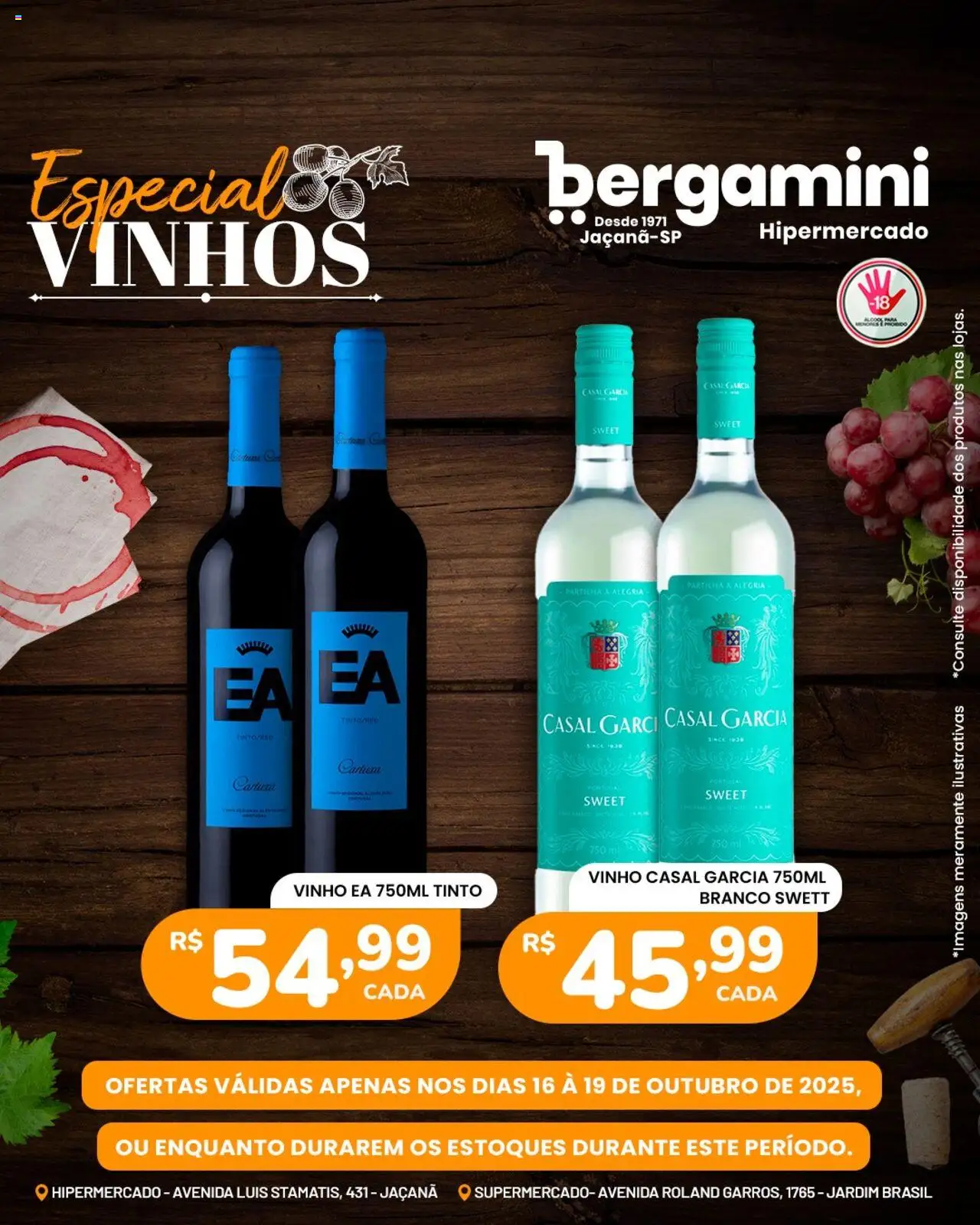 Supermercado Bergamini Folheto - válido de 16.10.2025 | Página: 5 | Produtos: Vinho