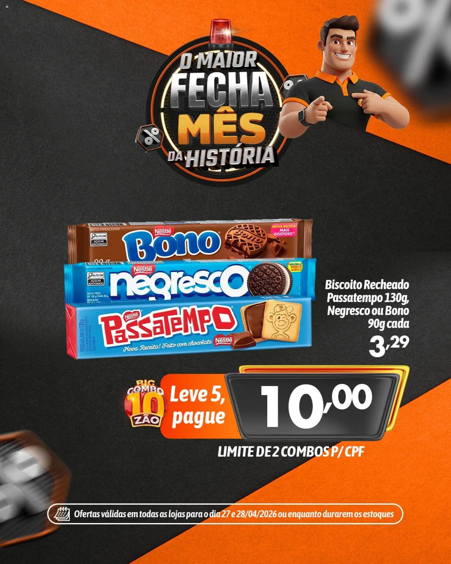 Big Compra Folheto - válido de 27.04.2026 | Página: 10 | Produtos: Biscoito, Chocolate, Açúcar, Biscoito recheado