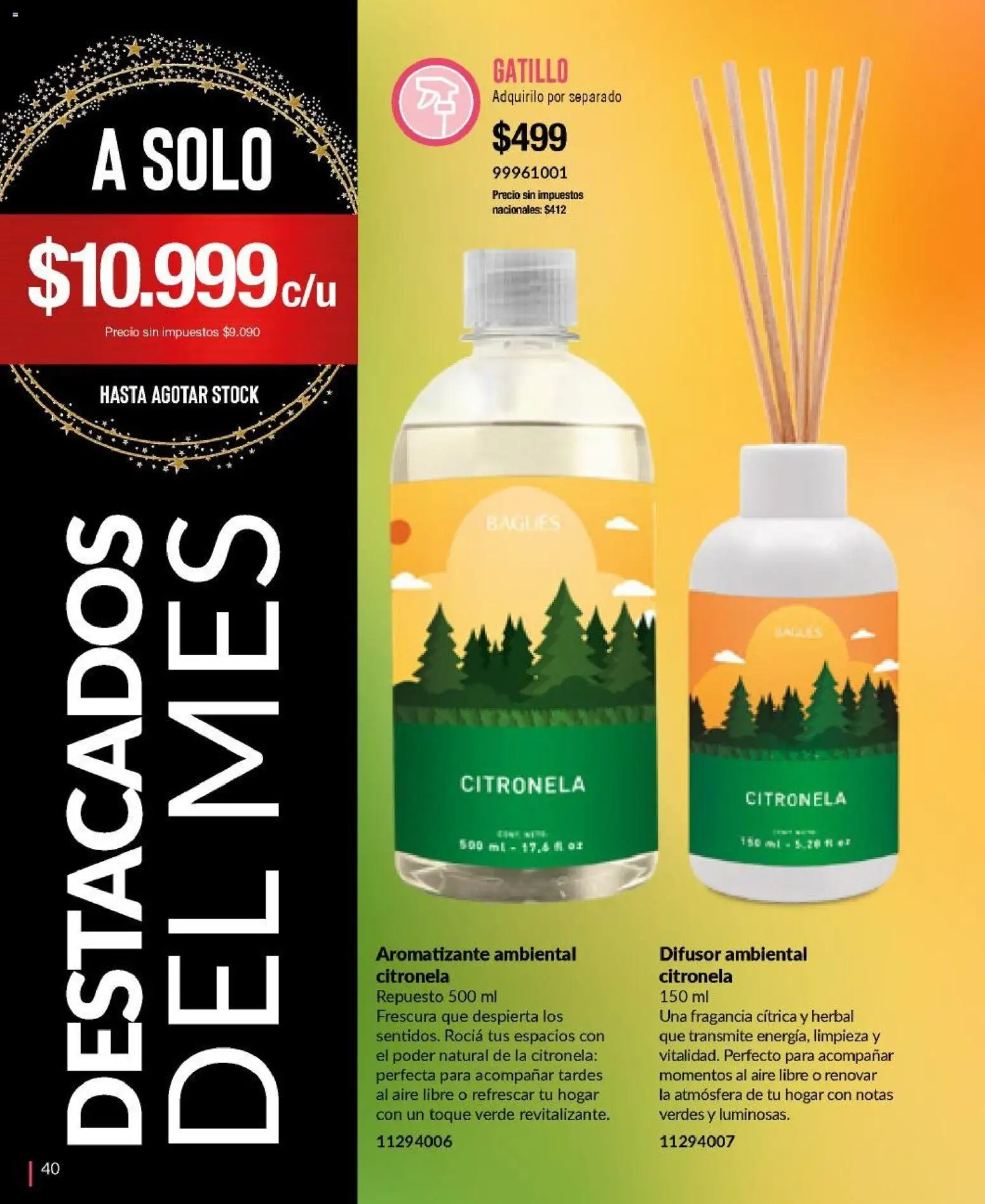 Bagués - Catálogo │ válido desde el 17.11.2025 | Página: 40 | Productos: Fragancia, Citronela