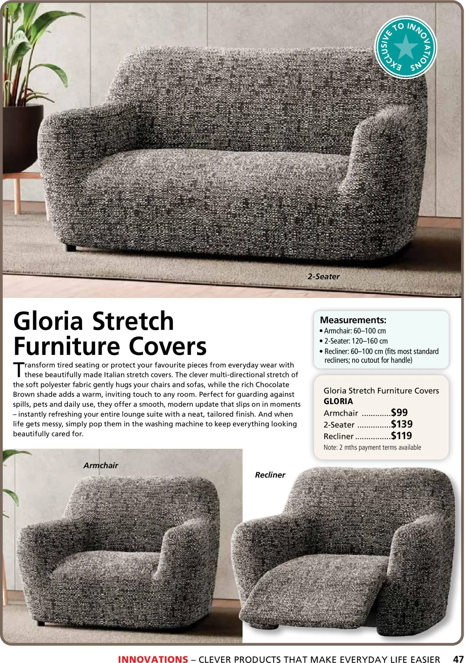 Innovations catalogue - valid from 26.03.2026 | Page: 47 | Products: Armchair, Chocolate, Suite, Recliner