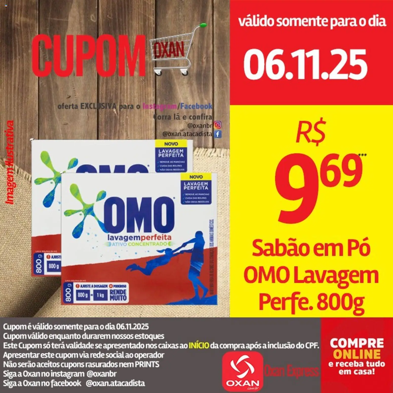 Oxan Atacadista Folheto - válido de 06.11.2025 | Página: 10 | Produtos: Pó, Sabão, Sabão em pó, Roupas