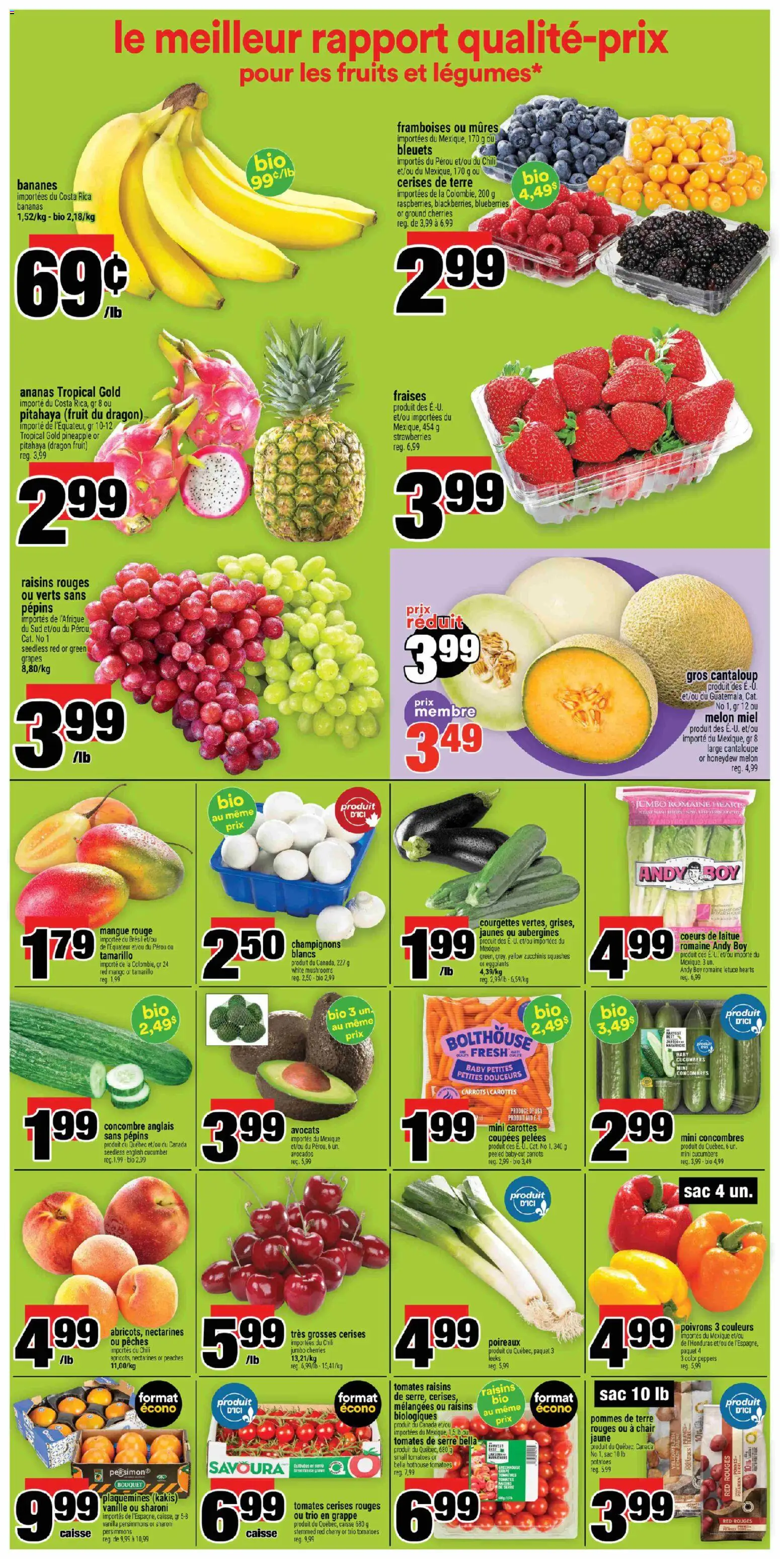 Super C flyer valid from 01.01.2026 | Page: 3 | Products: Pineapple, Strawberries, Chair, Tomatoes
