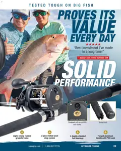 Preview of Cabela's weekly ads valid from 15.12.2025 | Page: 39 | Products: Fish, Bearings, Bait